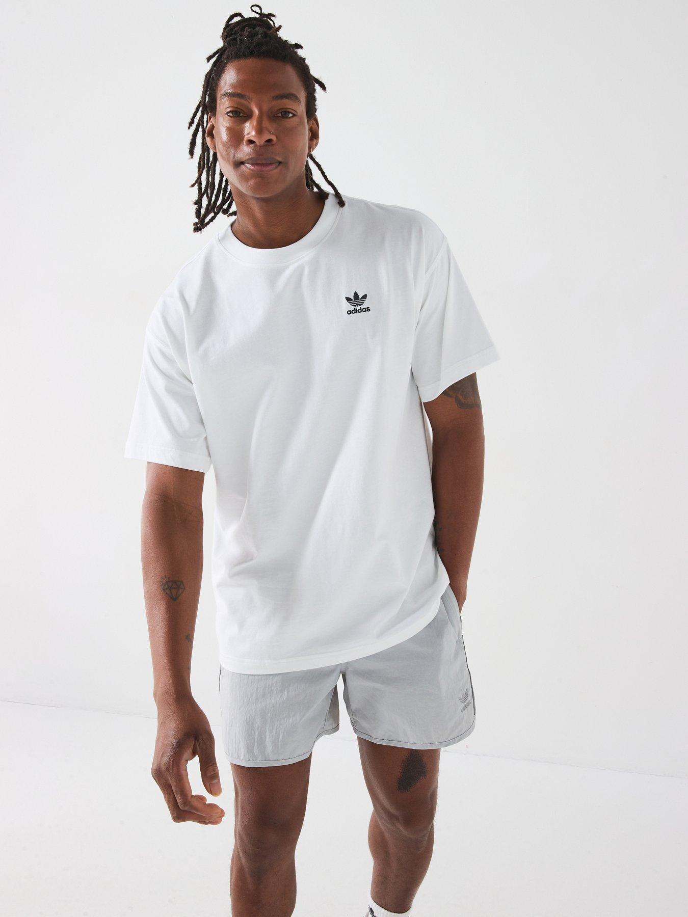 adidas Originals Mens Trefoil Essentials Oversized T-Shirt - White