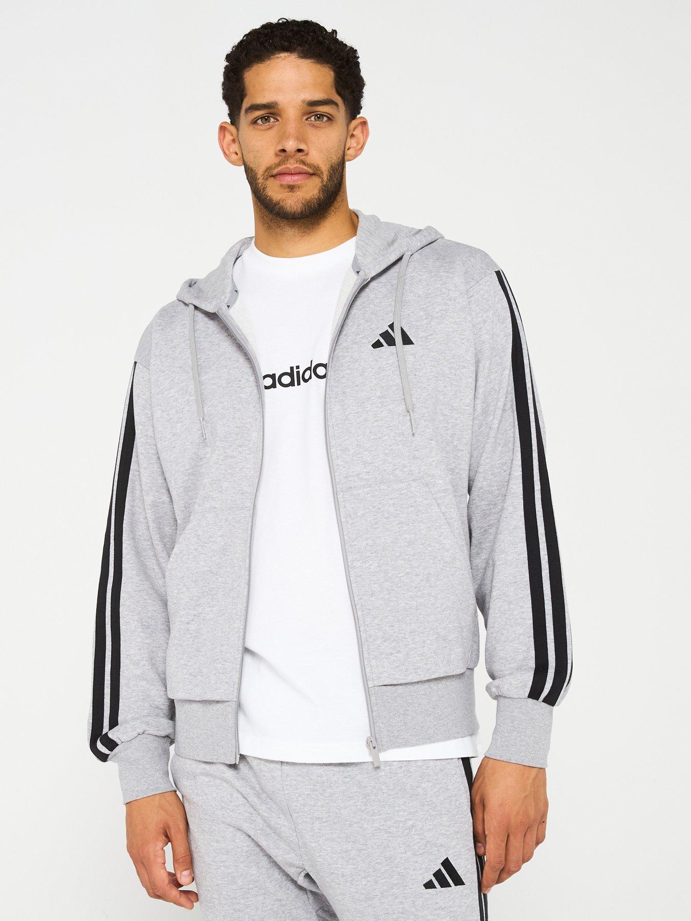 adidas-sportswear-mens-essentials-3-stripe-french-terry-full-zip-hoodie-grey