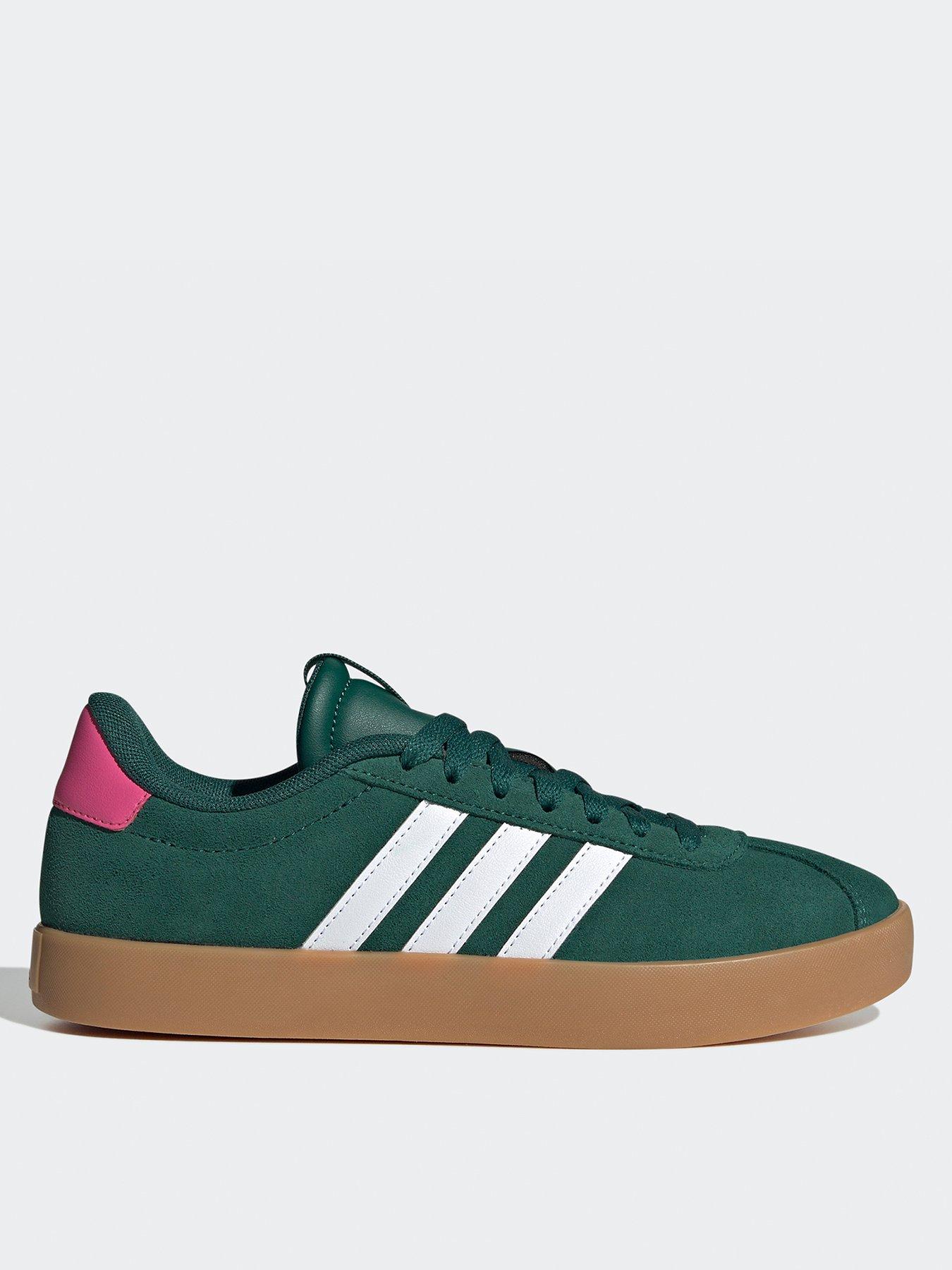 adidas-sportswear-womens-vl-court-30-trainers-greencloud-whitepulse-magenta