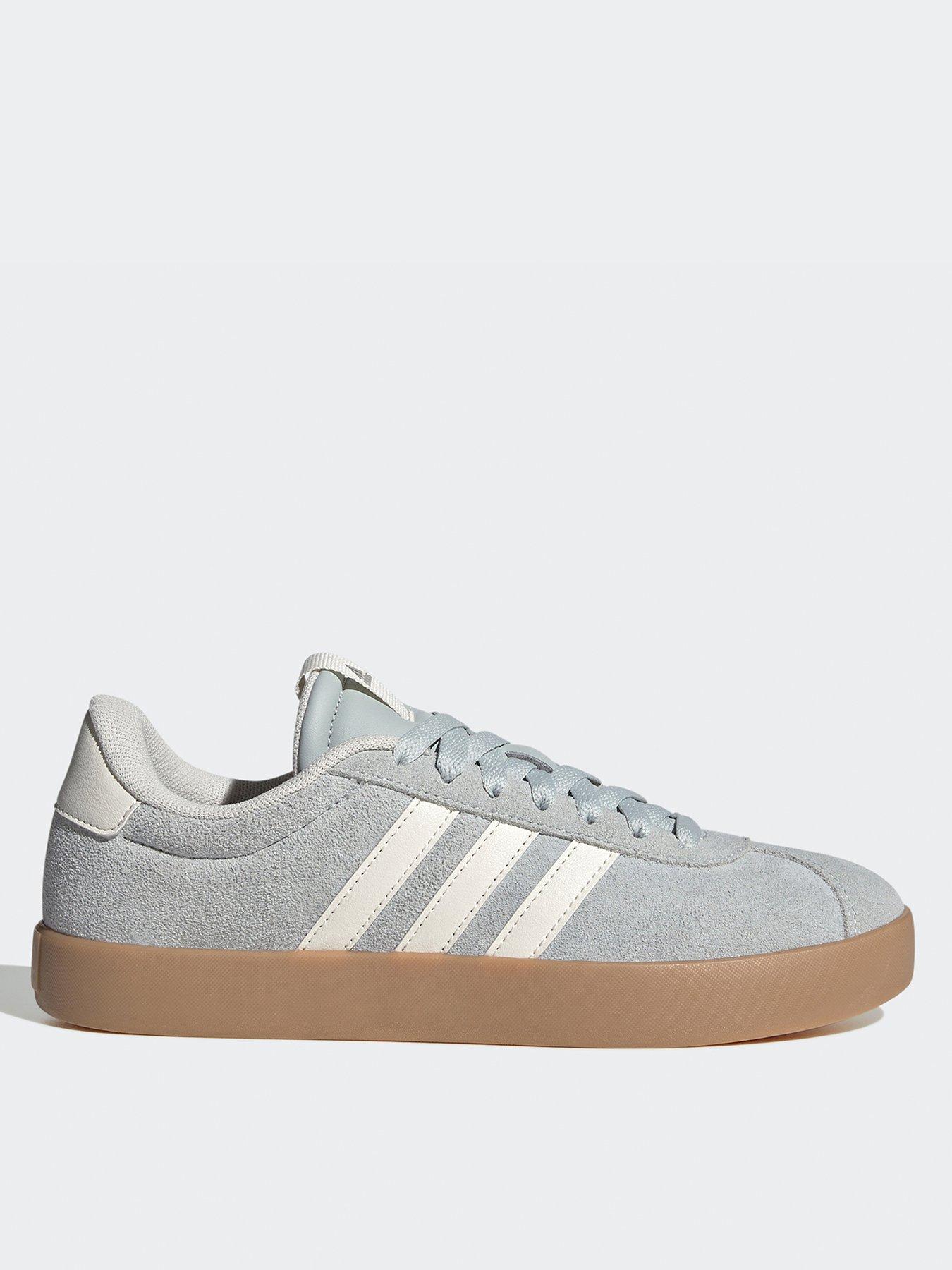  image of adidas-sportswear-womens-vl-court-30-trainers-wonder-silveroff-whitegum