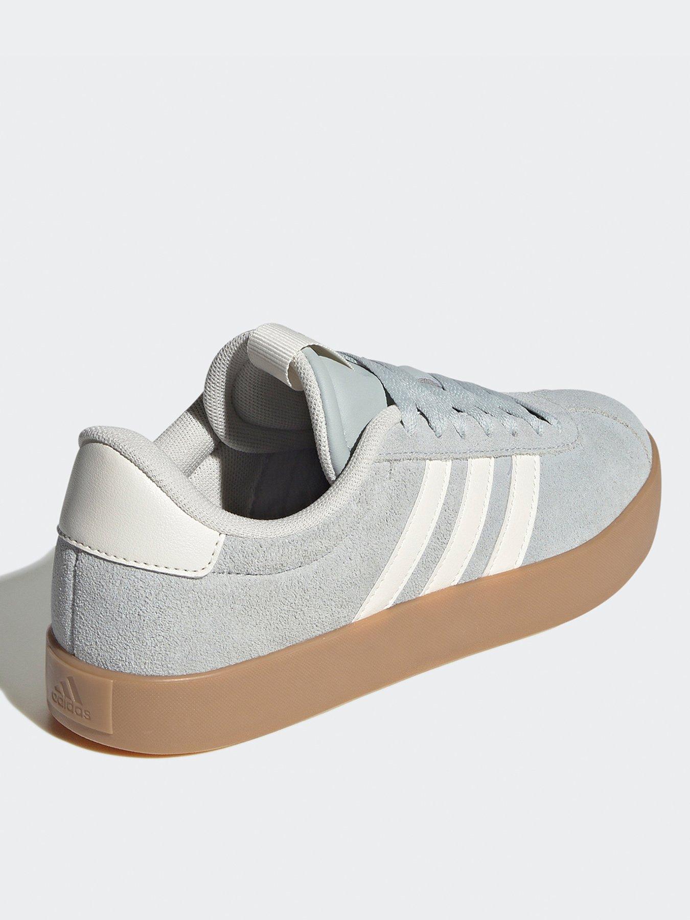  image of adidas-sportswear-womens-vl-court-30-trainers-wonder-silveroff-whitegum