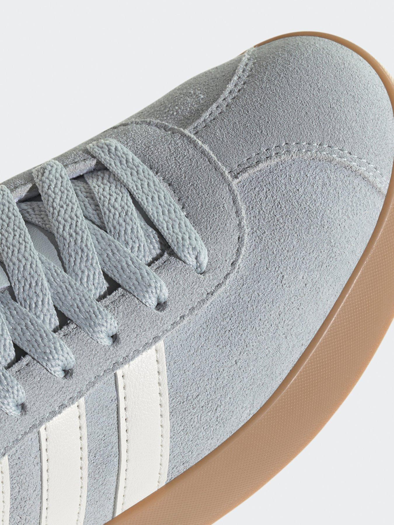  image of adidas-sportswear-womens-vl-court-30-trainers-wonder-silveroff-whitegum