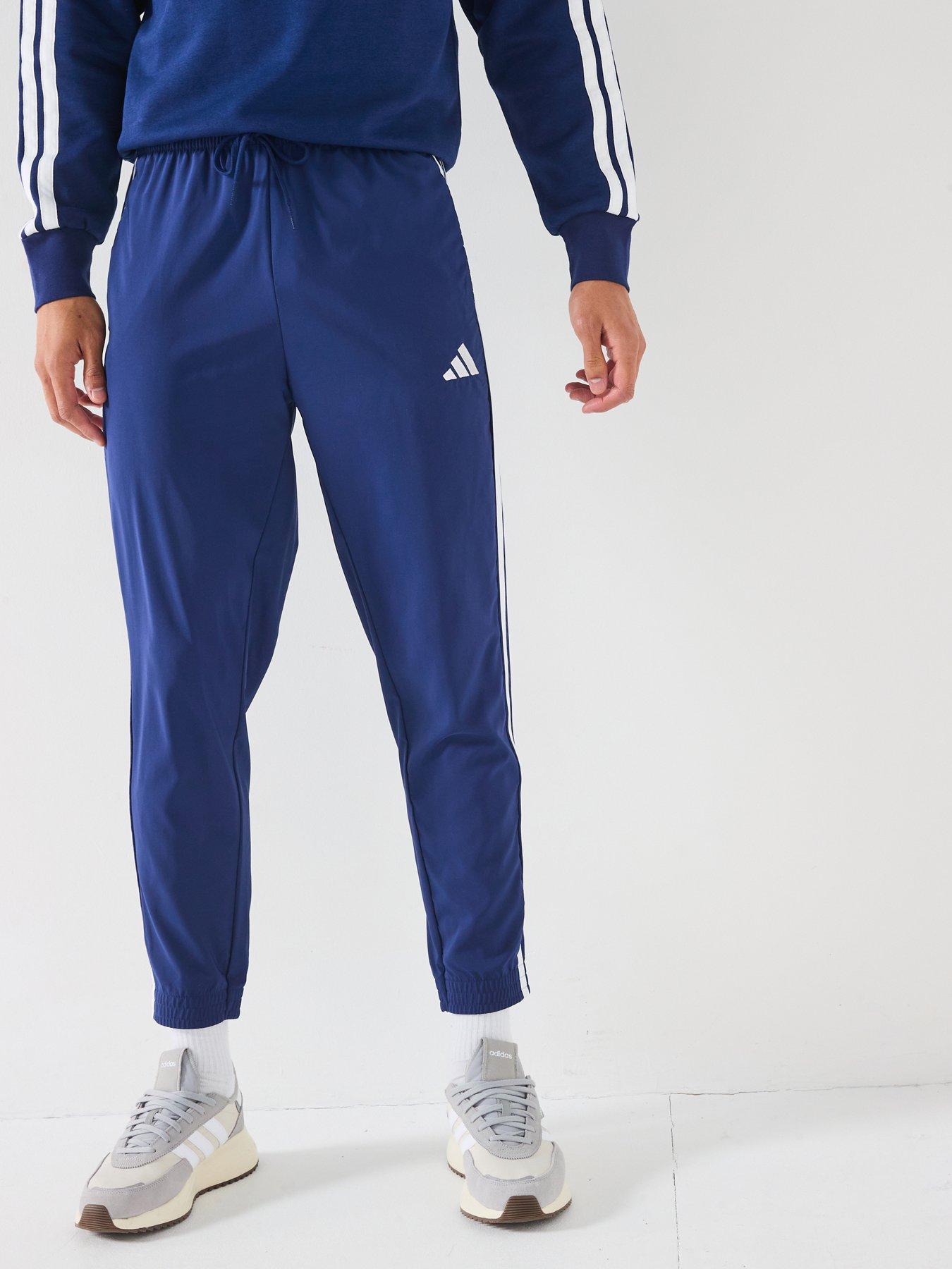 adidas Sportswear Men's Essential 3-stripe Woven Pant - Blue