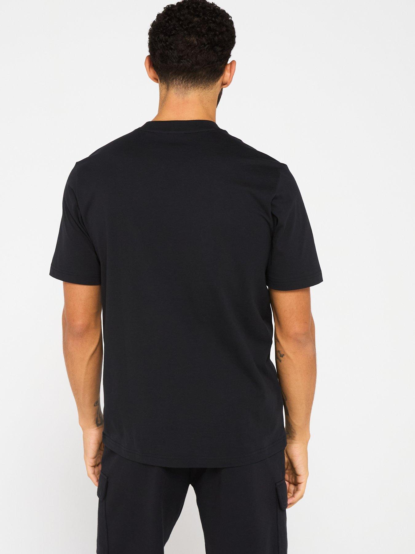  image of adidas-sportswear-mens-essentials-linear-single-tee-black