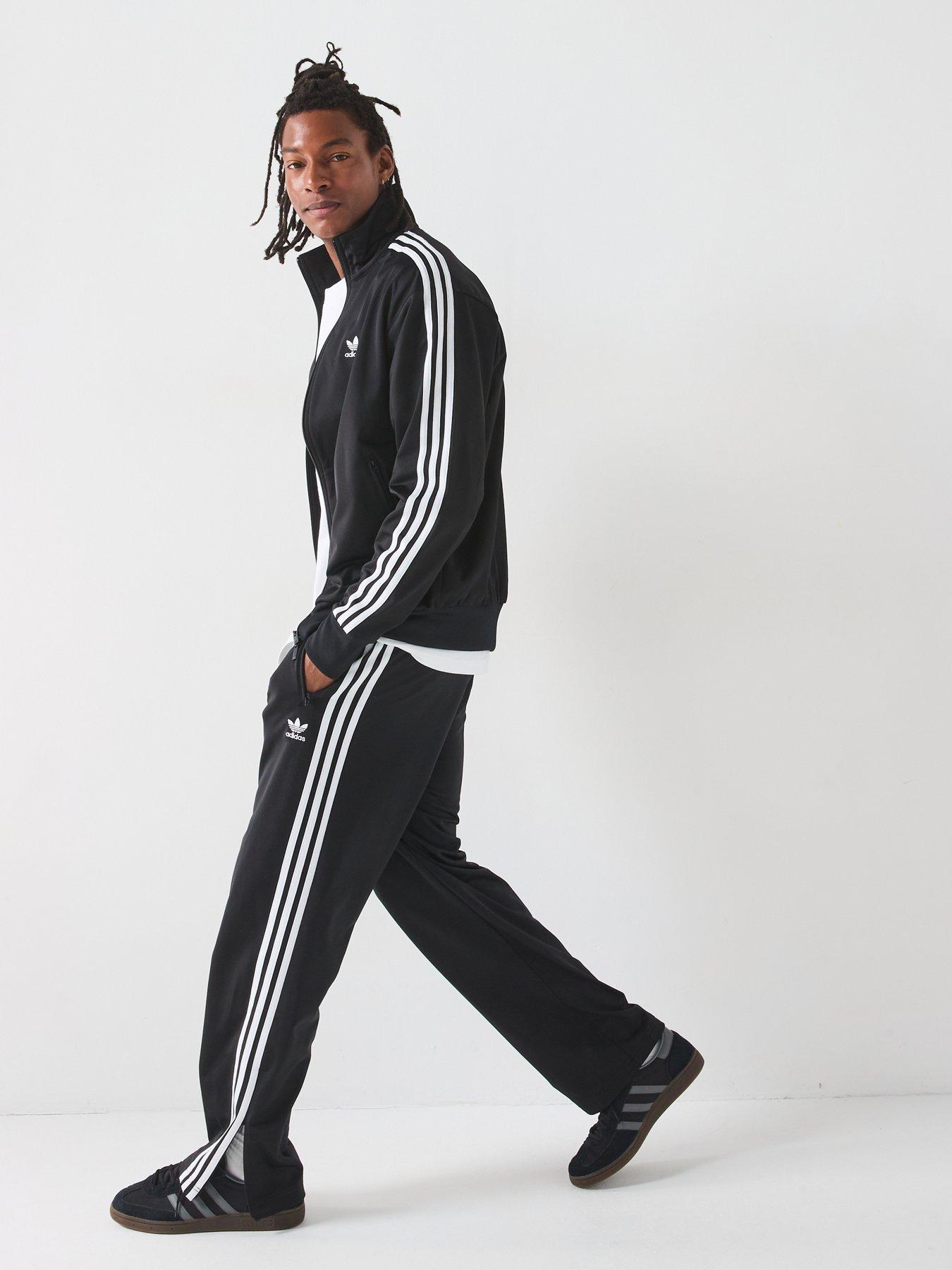  image of adidas-originals-mens-adicolor-firebird-track-pants-black