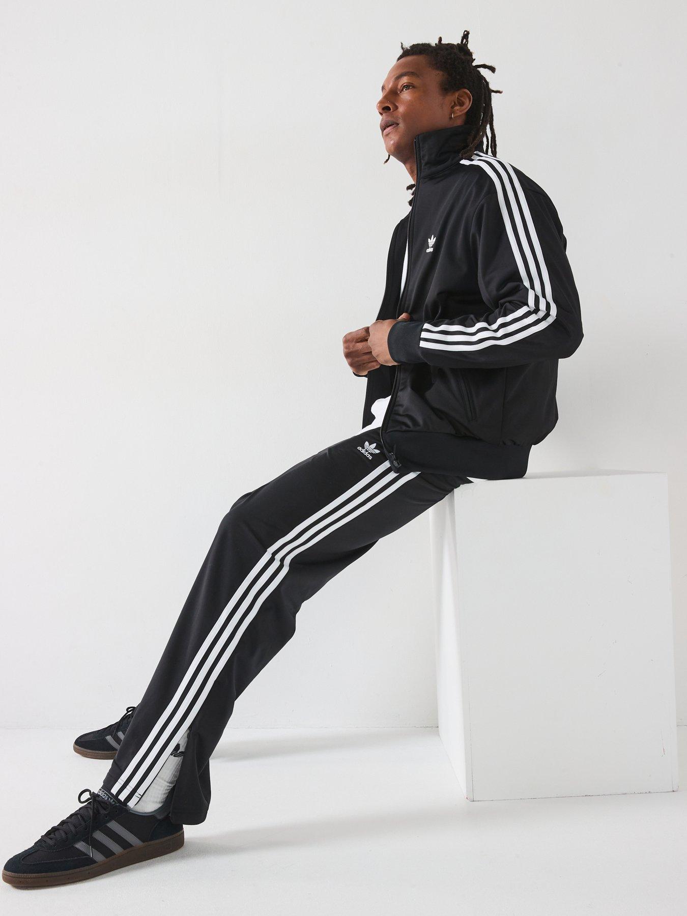  image of adidas-originals-mens-adicolor-firebird-track-pants-black