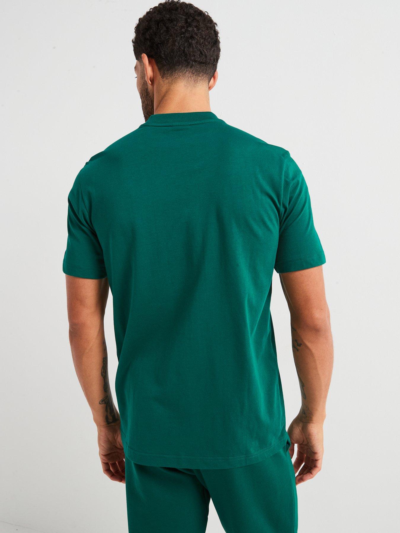 Image 2 of 6 of adidas Sportswear Mens Essentials Small Logo Single Jersey Tee - Green