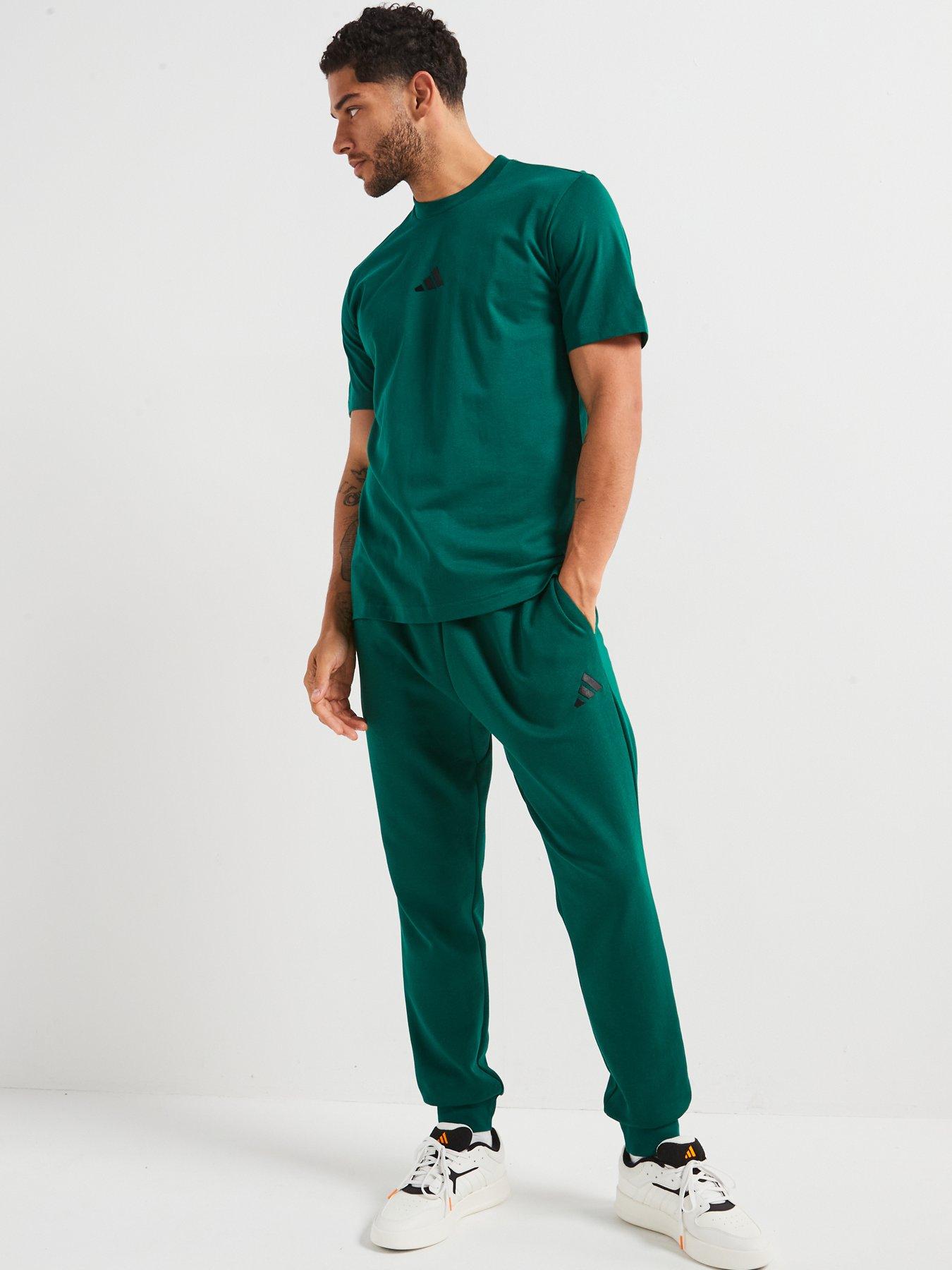 Image 6 of 6 of adidas Sportswear Mens Essentials Small Logo Single Jersey Tee - Green