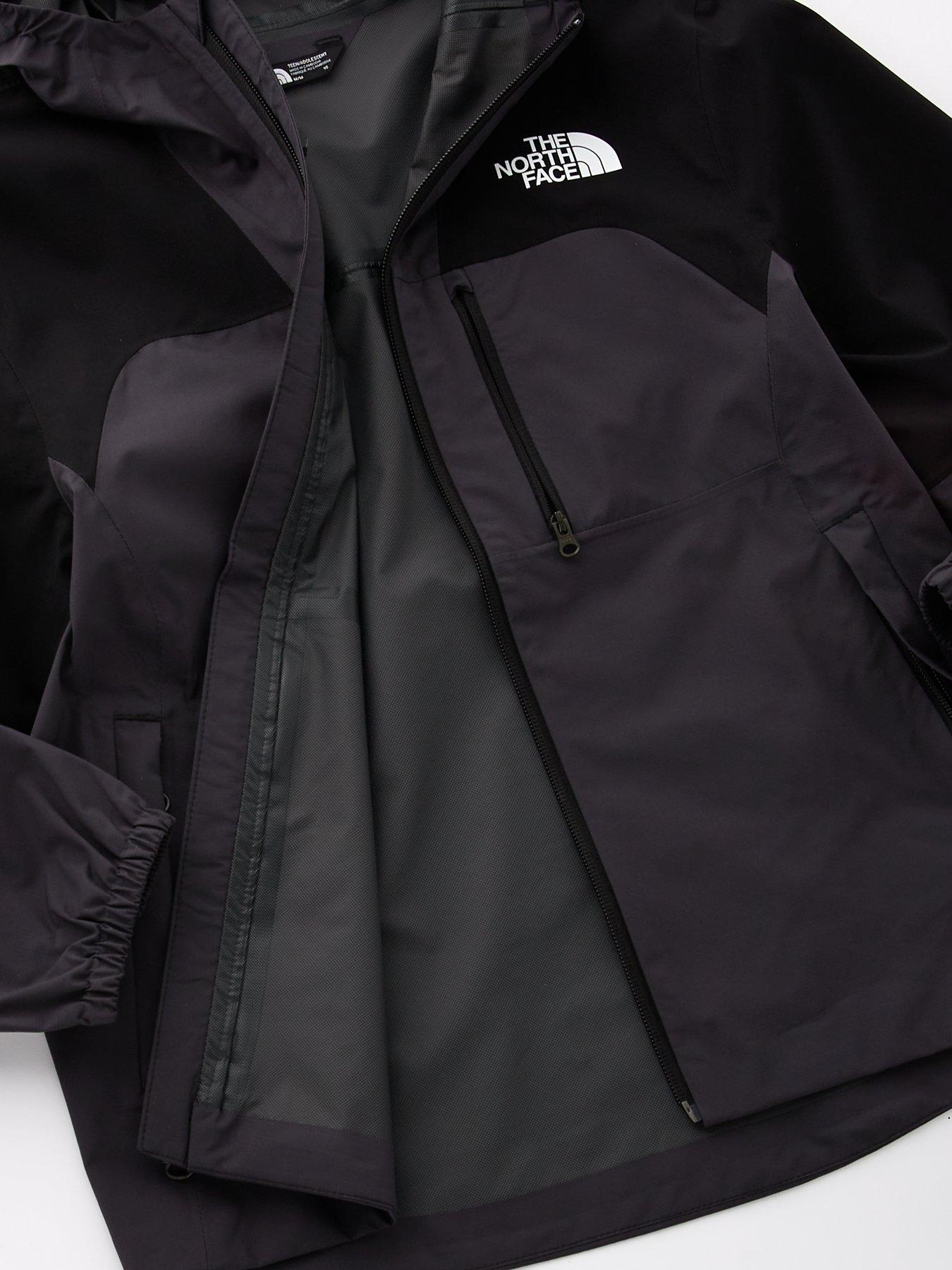 image of the-north-face-teen-hike-packable-shell-black