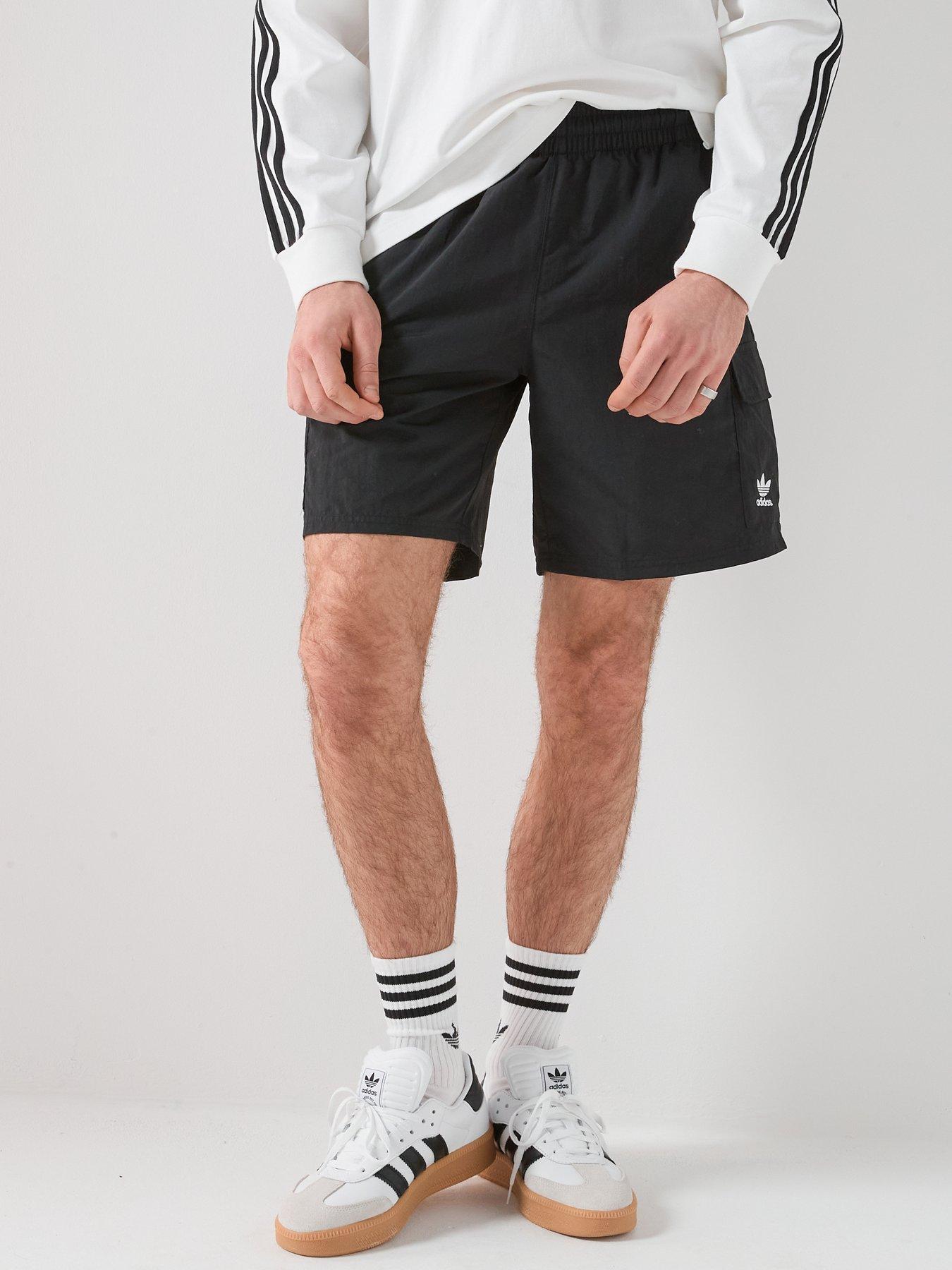 adidas-originals-mens-trefoil-essentials-woven-shorts-black