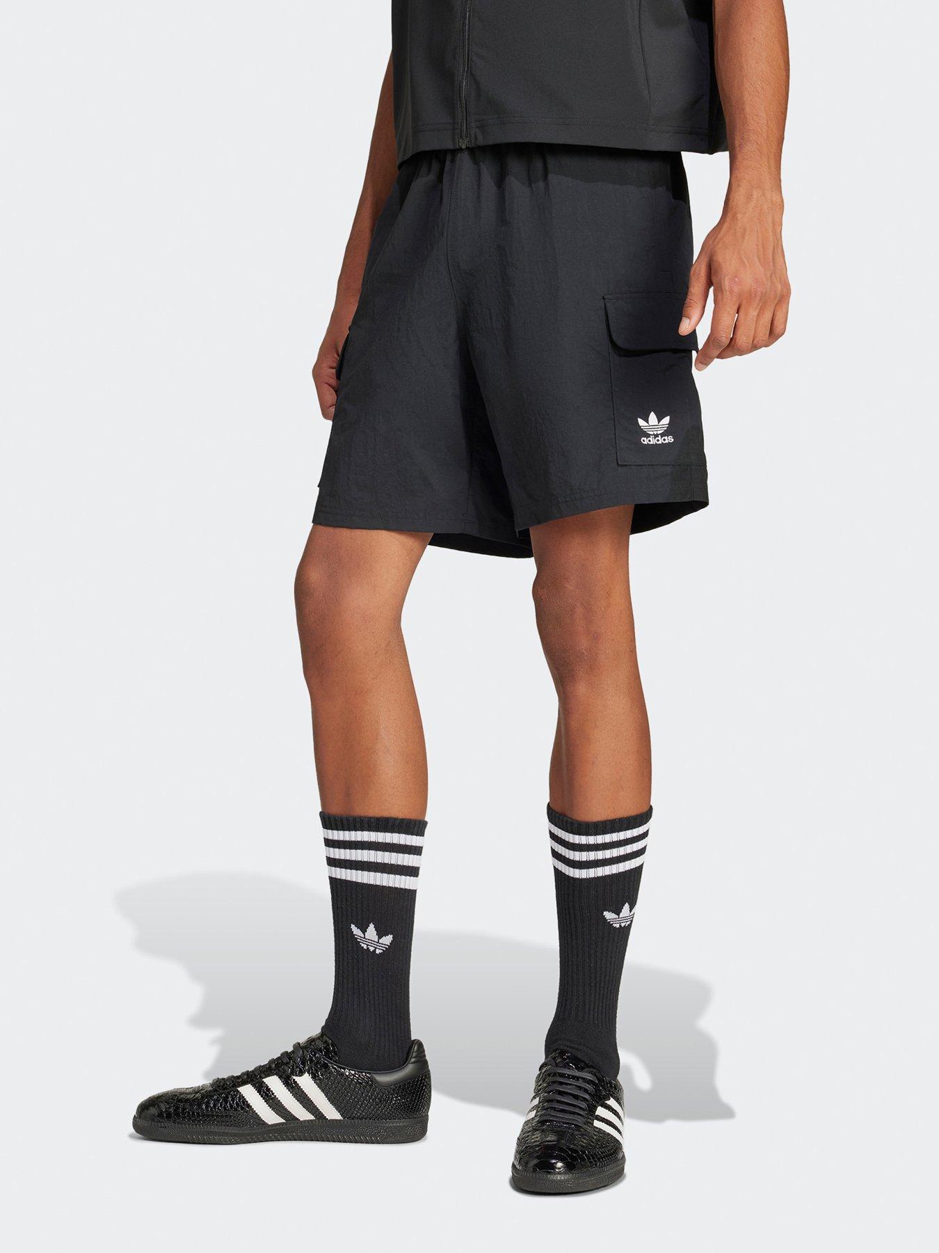 adidas Originals Mens Trefoil Essentials Woven Shorts - Black