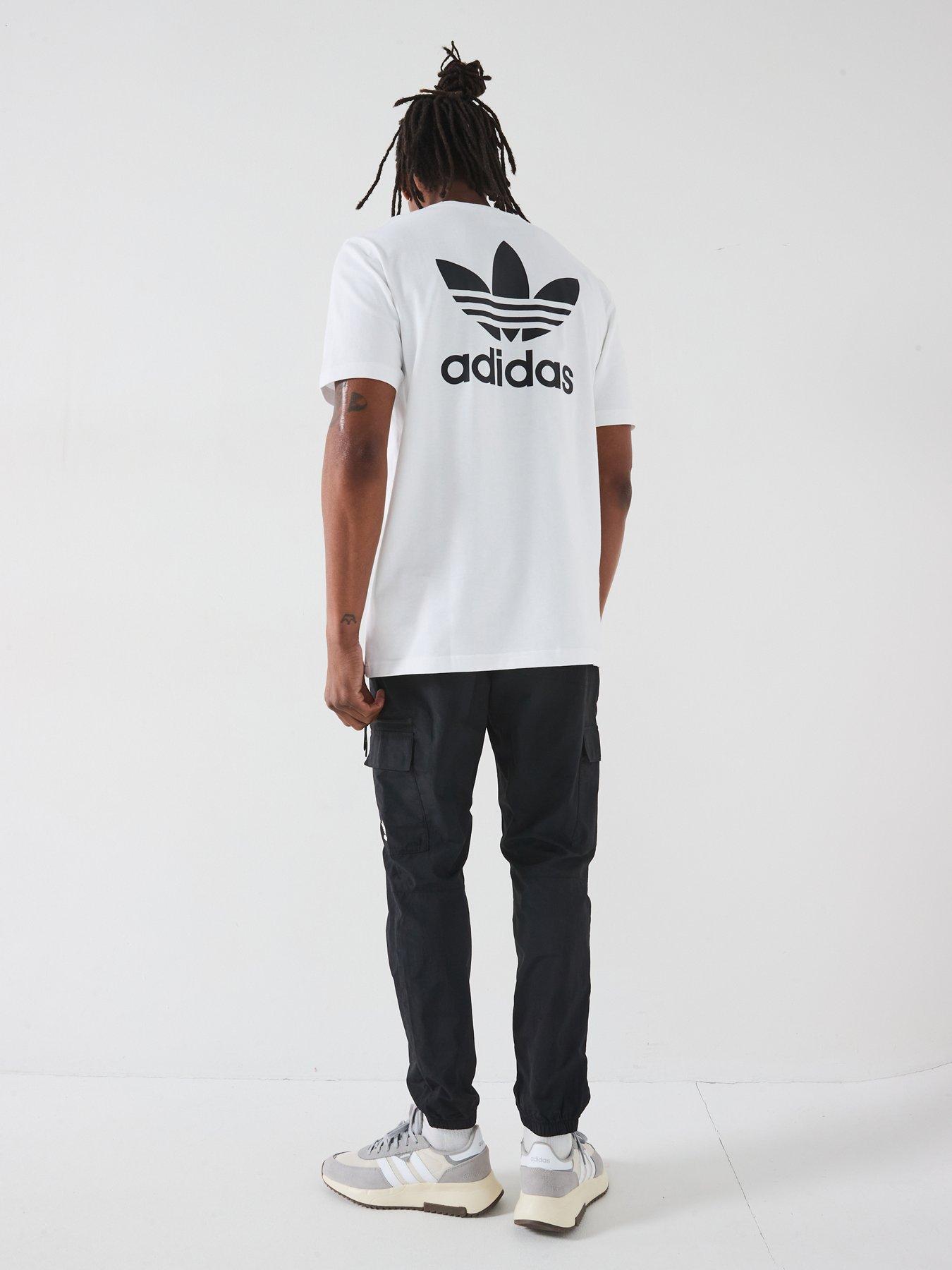  image of adidas-originals-mens-monogram-t-shirt-whiteblack
