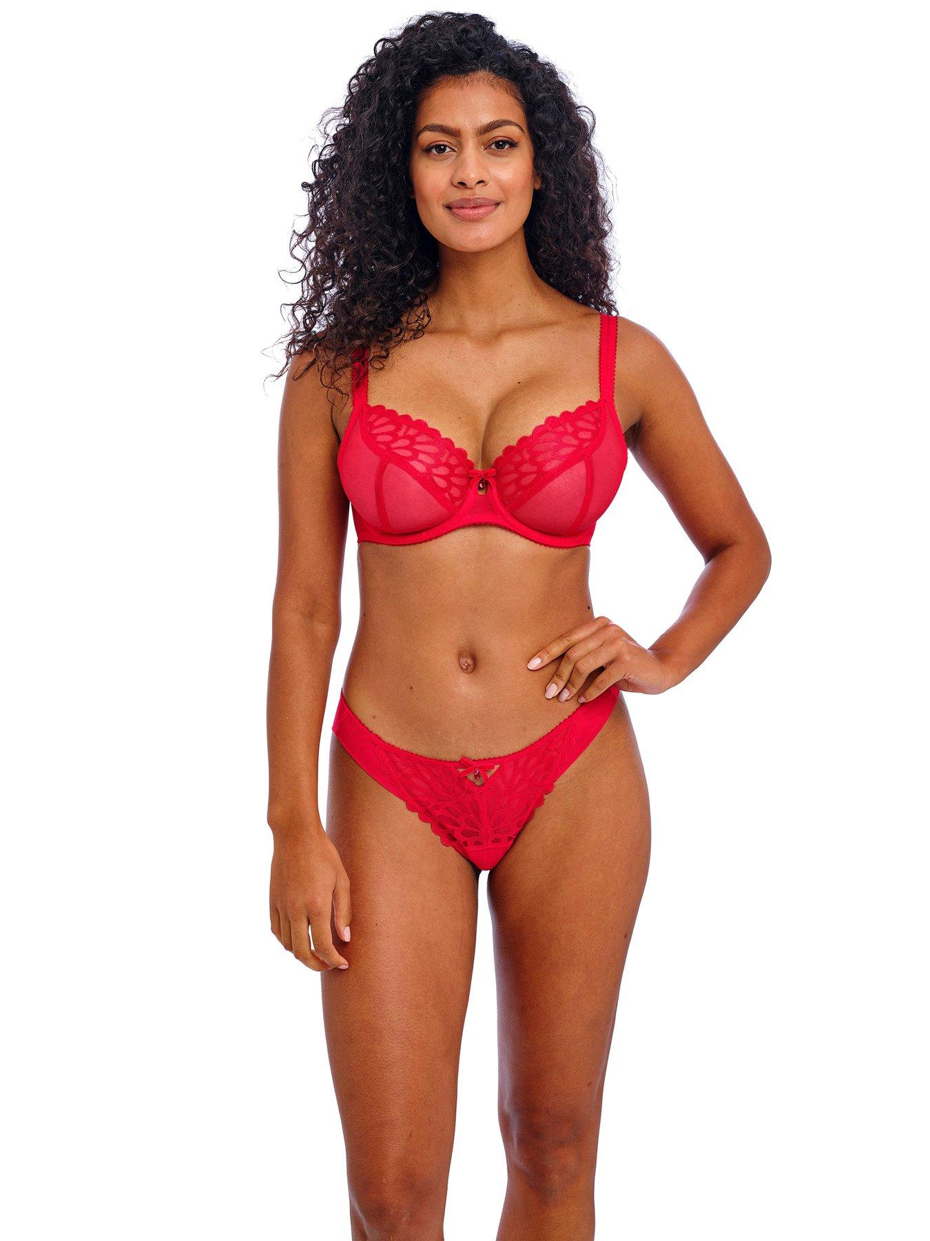 freya-loveland-underwired-plunge-bra-red