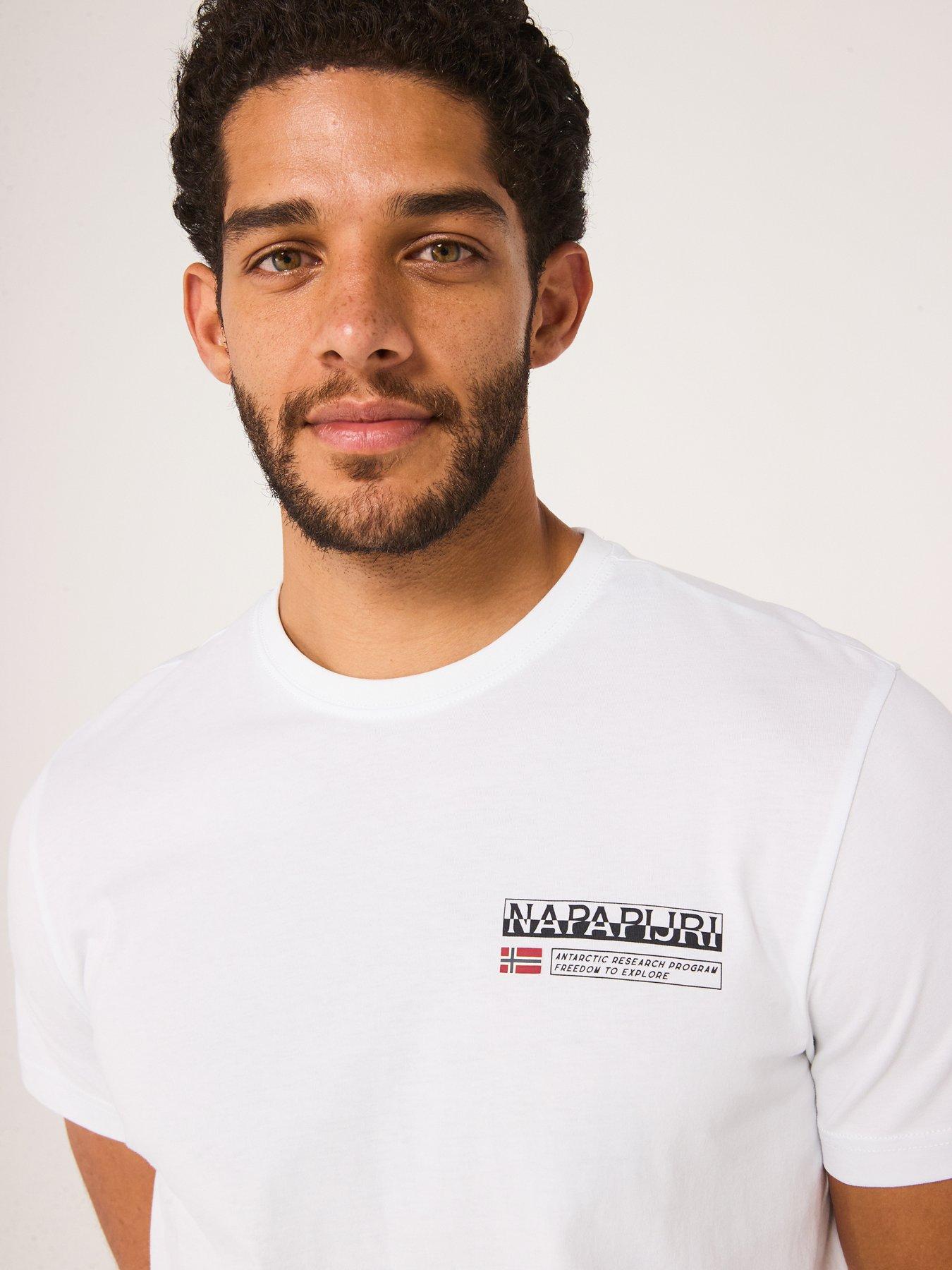  image of napapijri-mens-kasba-t-shirt-white