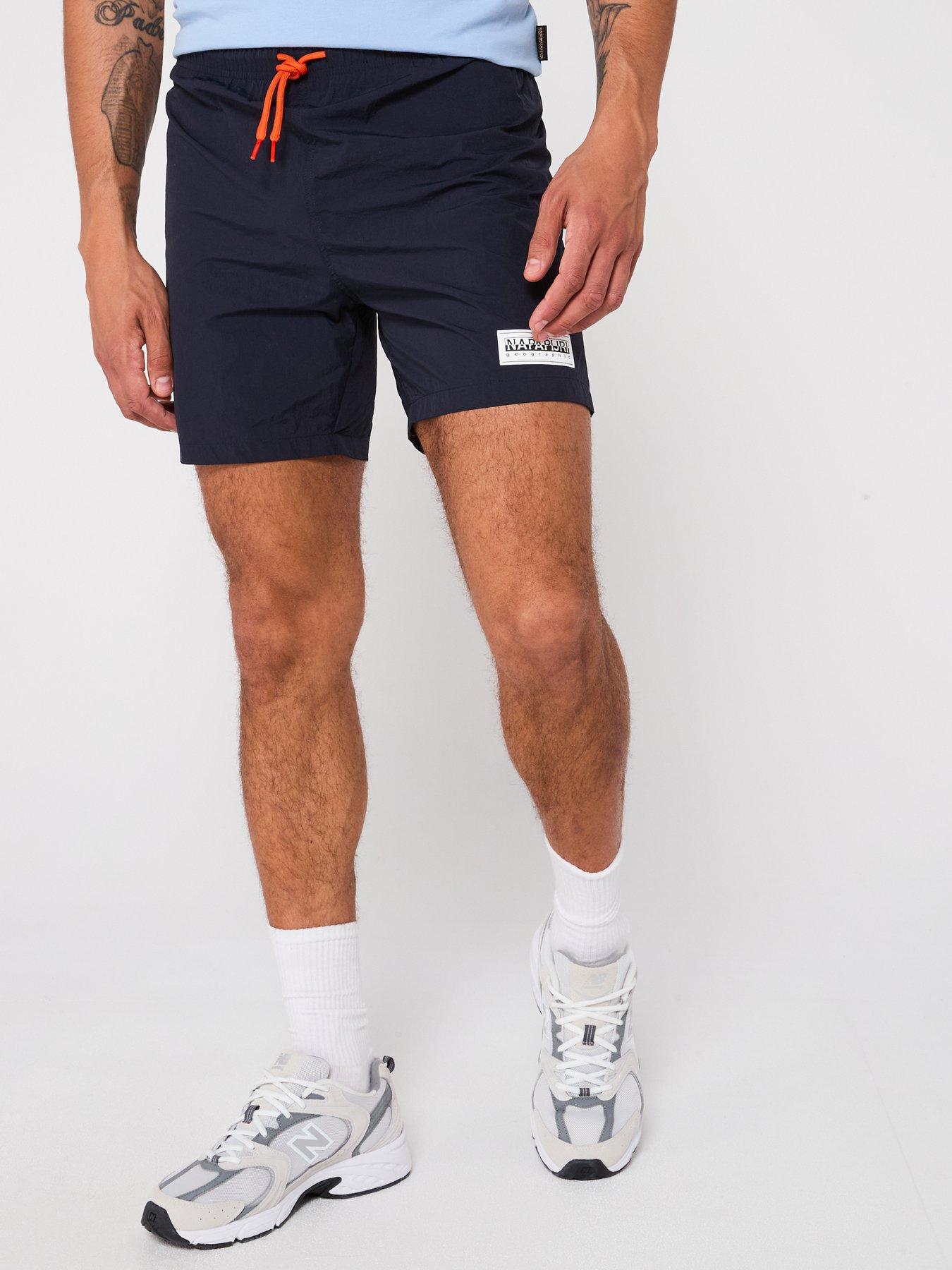 napapijri-mens-v-box-logo-shorts-navy