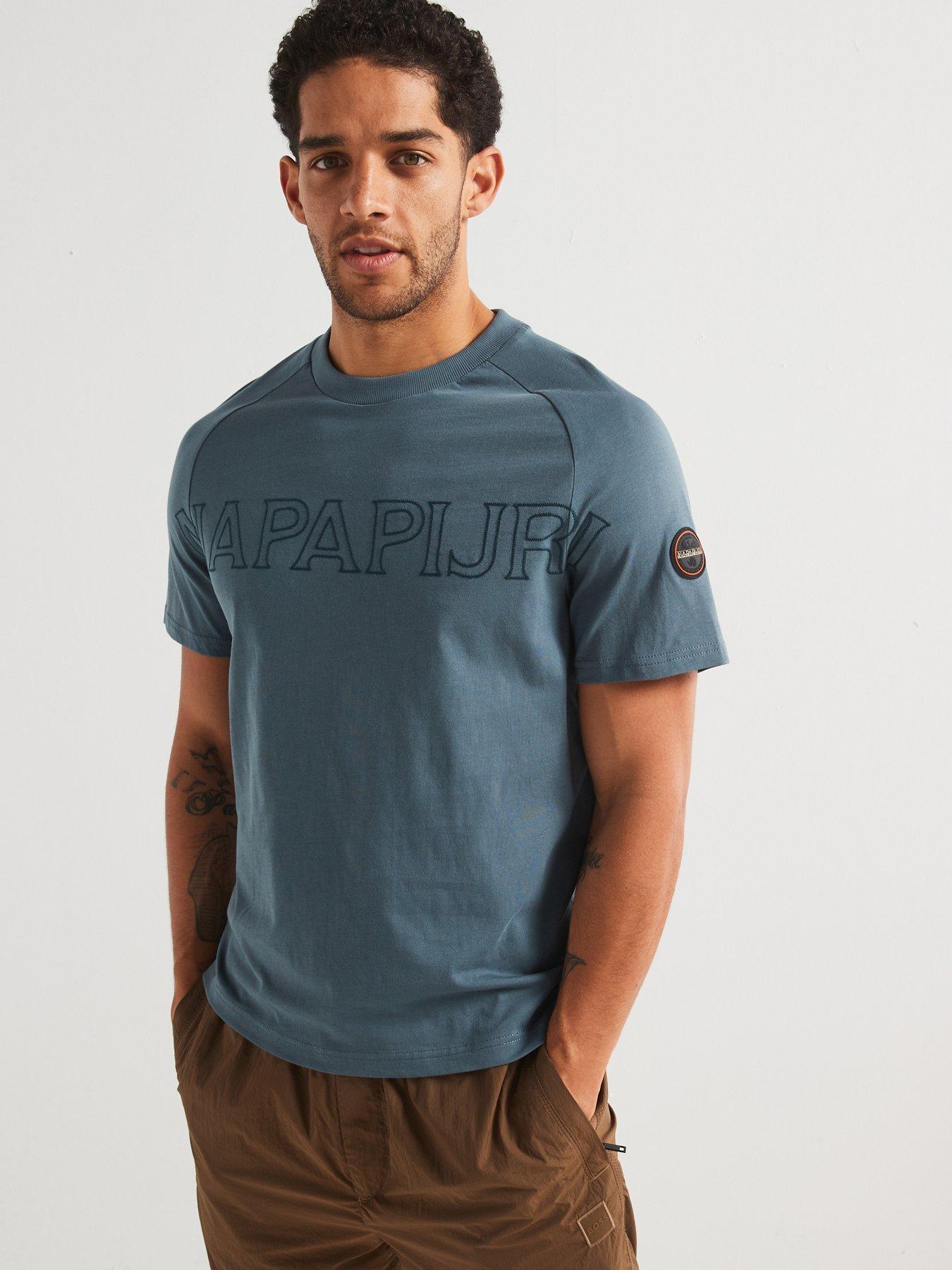 undefined Mens Ambra T-Shirt - Grey Blue