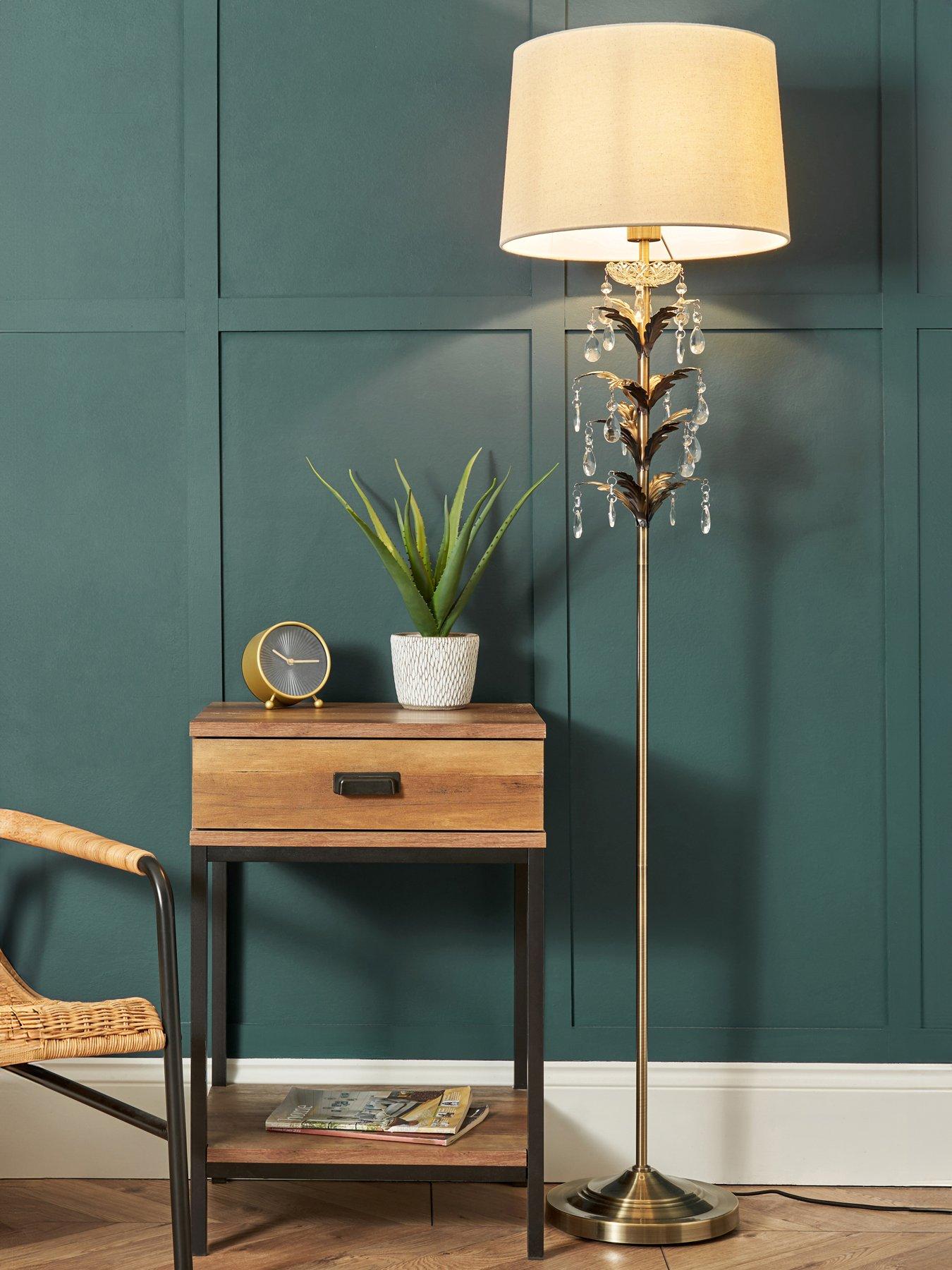 undefined Paisley Floor Lamp - Antique Brass