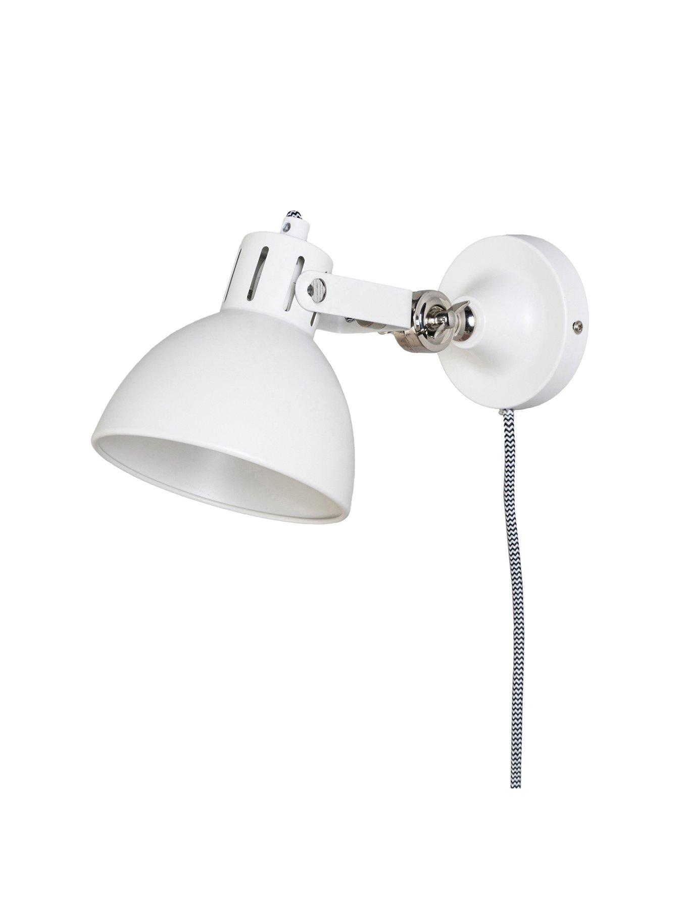  image of bhs-daria-plug-in-wall-light-white