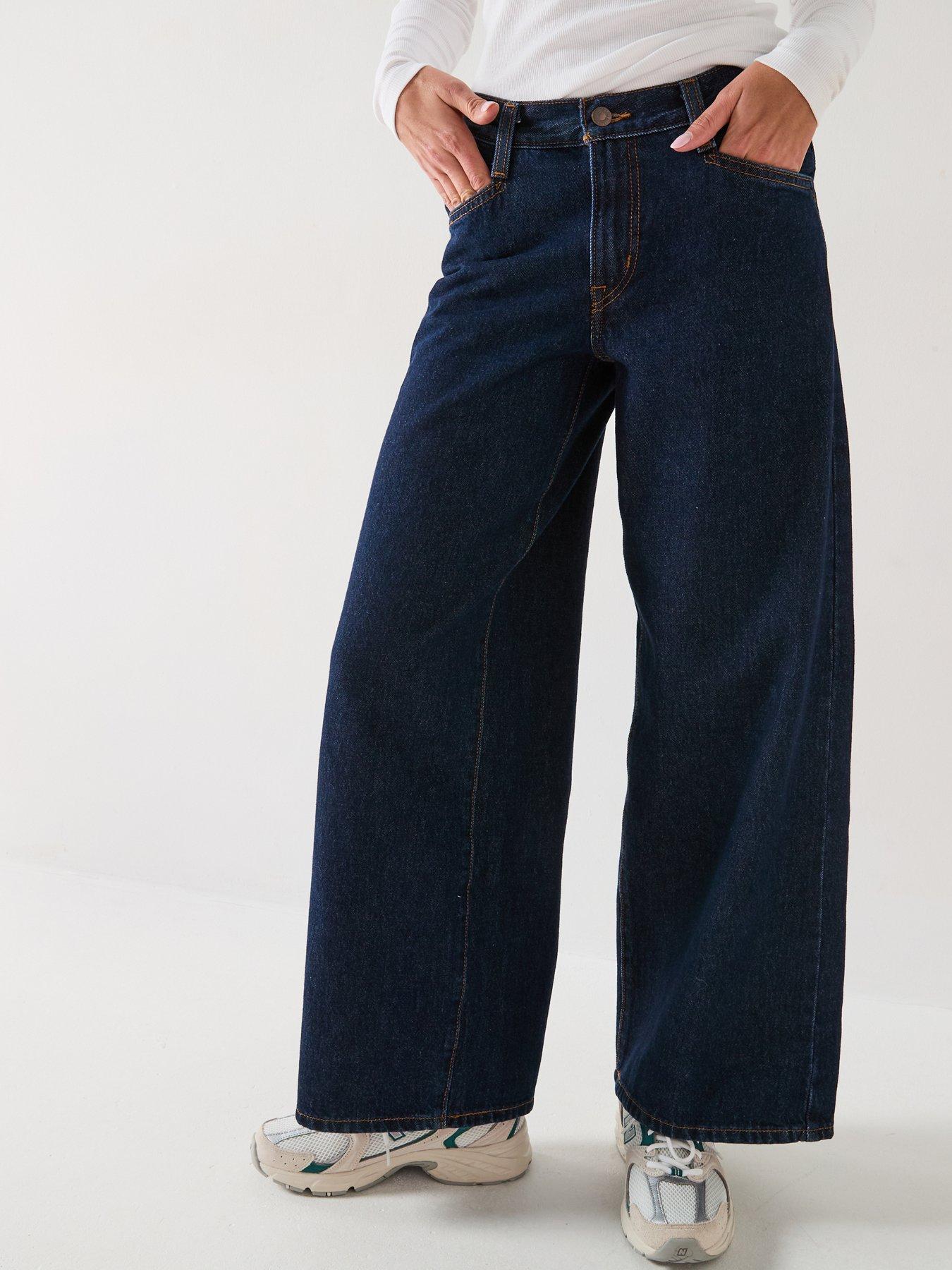 Levi's Women's 94 Baggy Leg Jeans - Shaded View - Navy