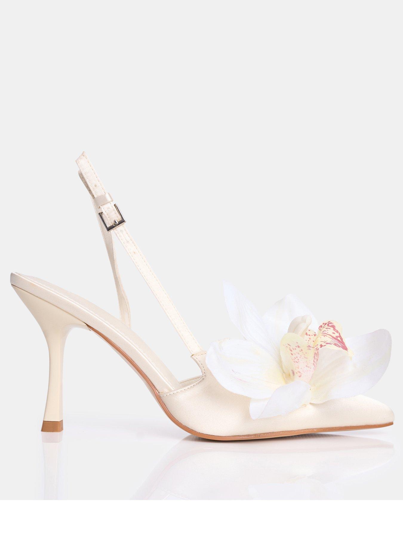  image of public-desire-binita-flower-detail-heel-ivory