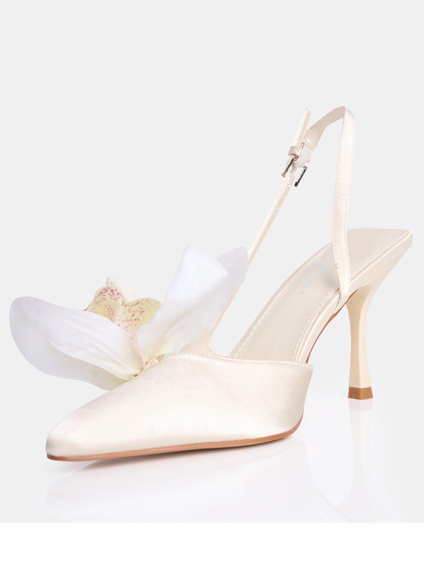  image of public-desire-binita-flower-detail-heel-ivory