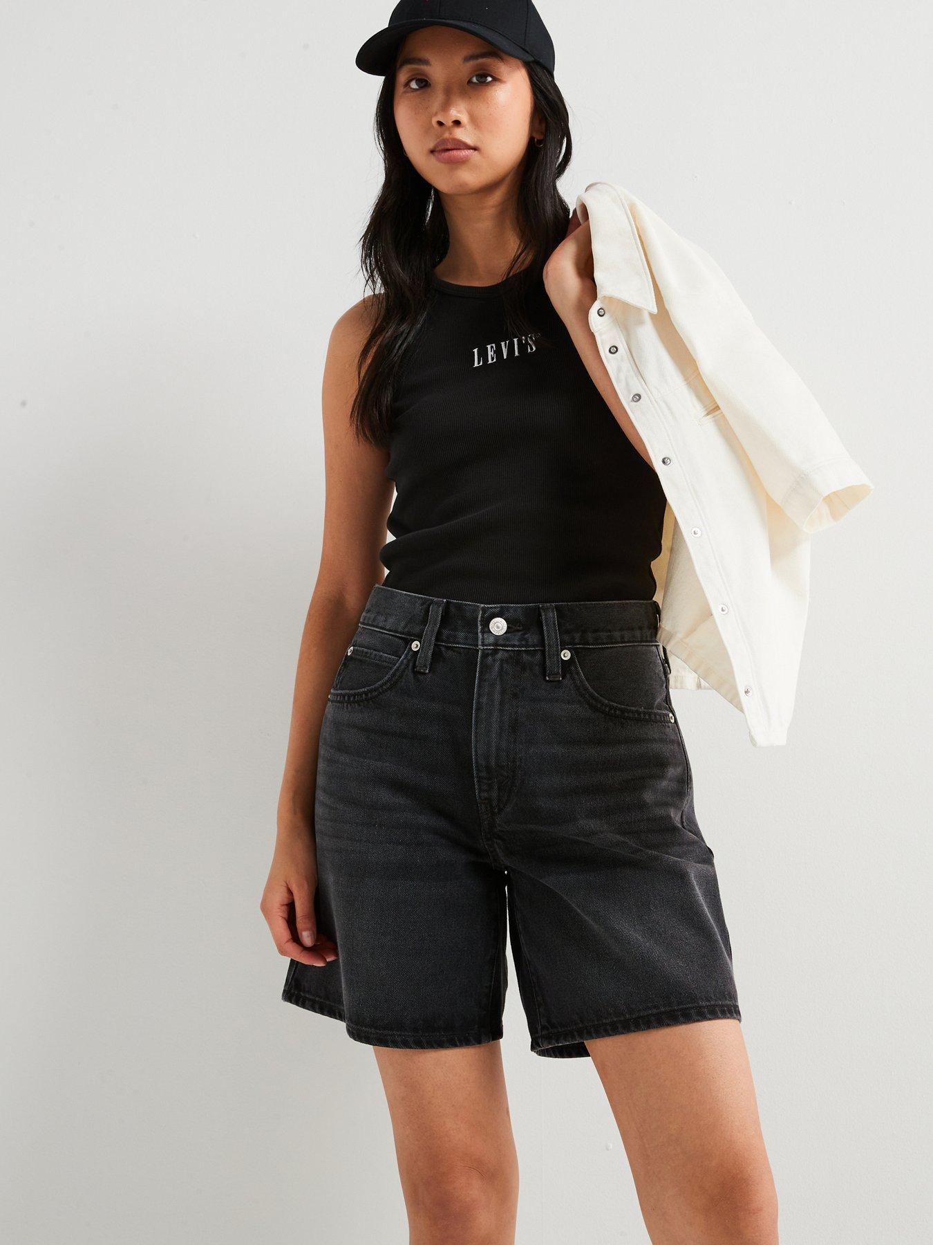 Image 1 of 6 of Levi's 94 Baggy Shorts - Wandering Spirit Clean&nbsp;- Black