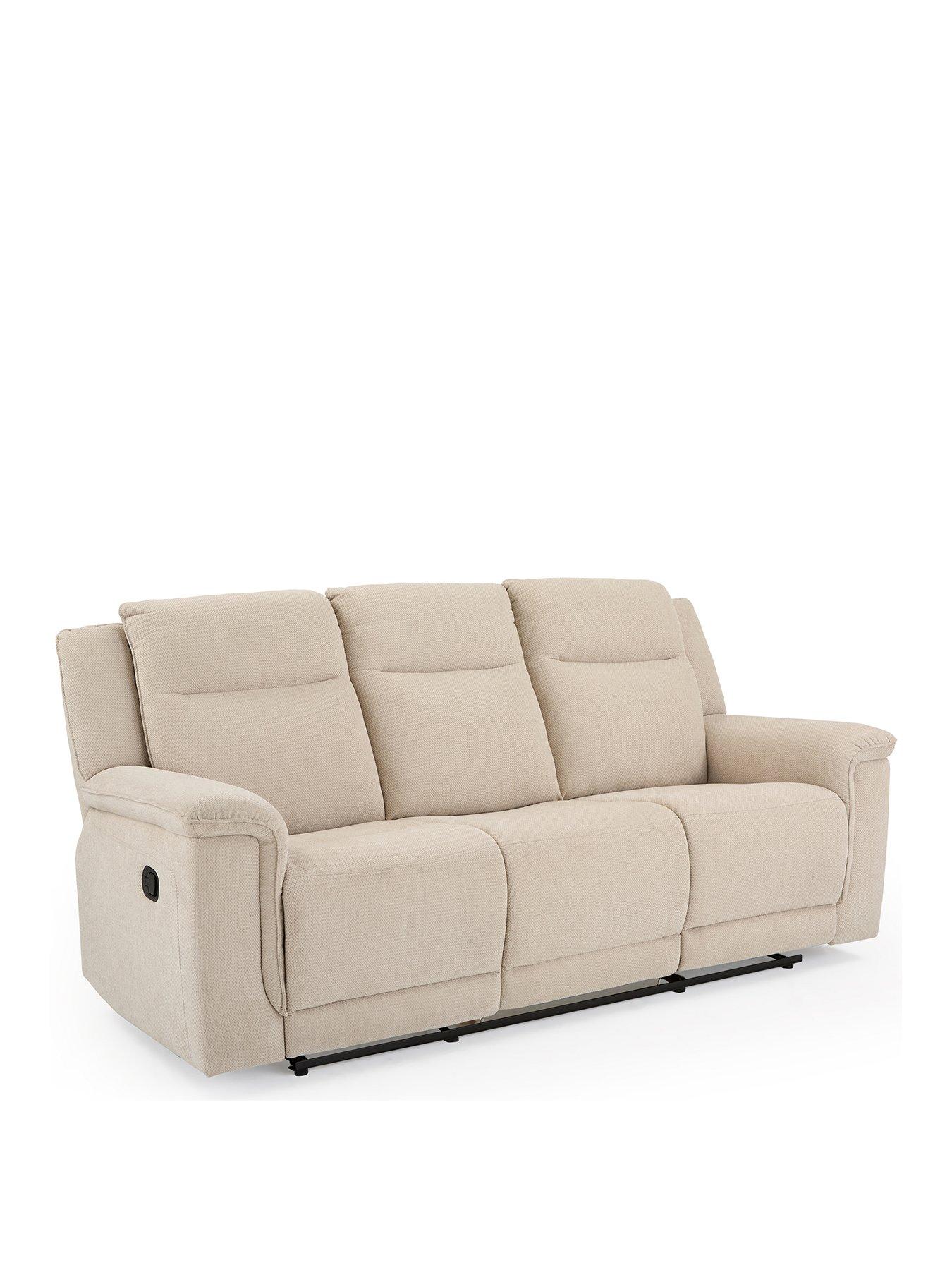 Image 3 of 7 of The Very Collection Miro 3 Seater Manual Fabric Recliner Sofa - FSC&reg; Certified