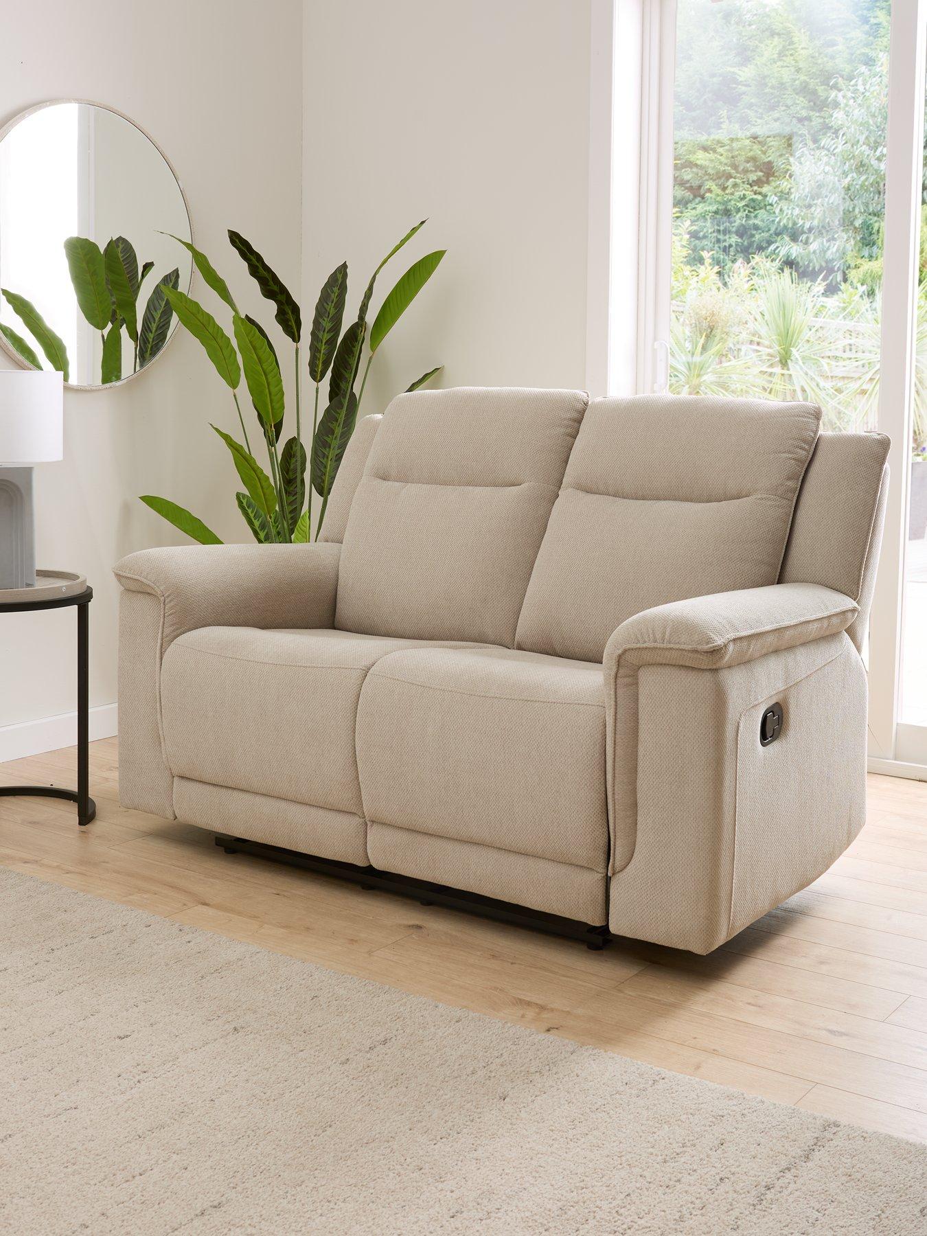 Very Home Miro 2 Seater Manual Fabric Recliner Sofa