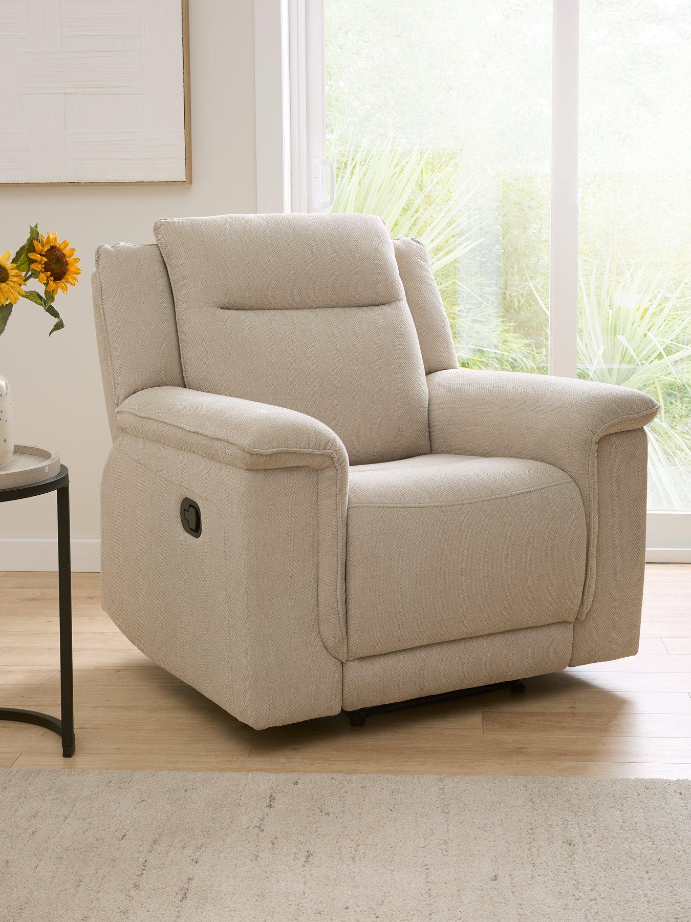 very-home-miro-fabric-manual-recliner-chair