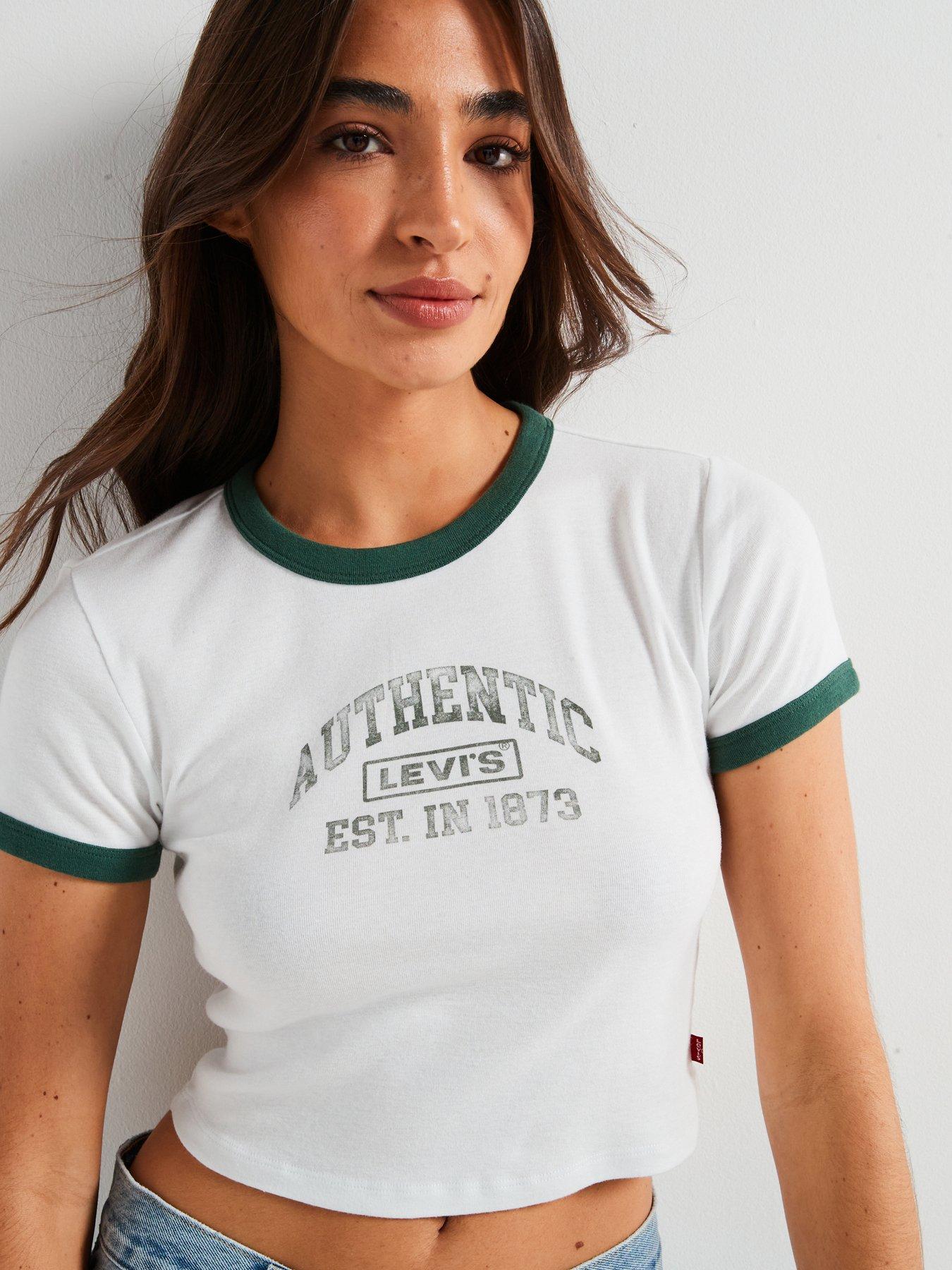 undefined Graphic Mini Ringer Tee - White