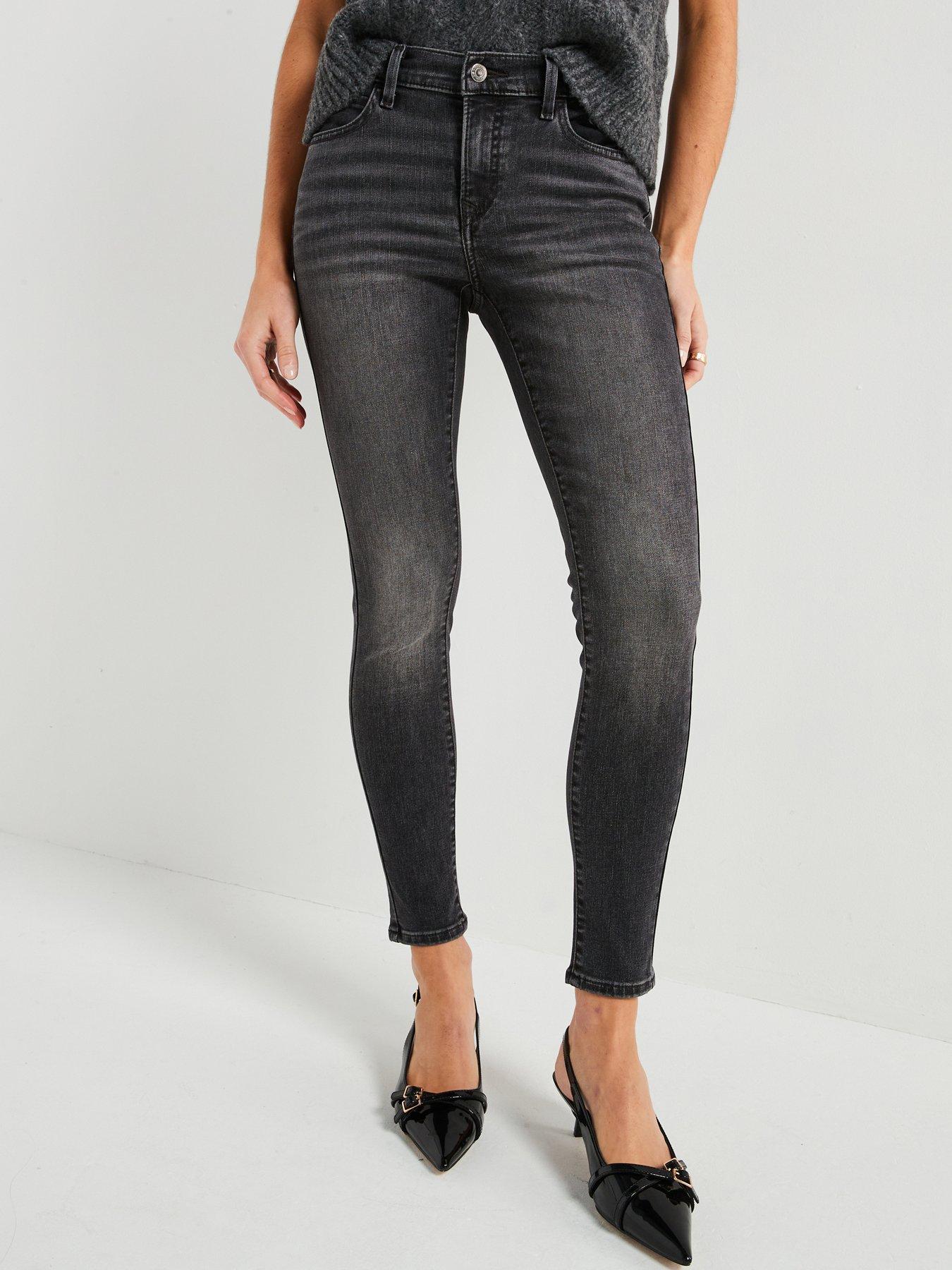 undefined 710™ Mid Rise Super Skinny Jeans - Dusty Days - Black