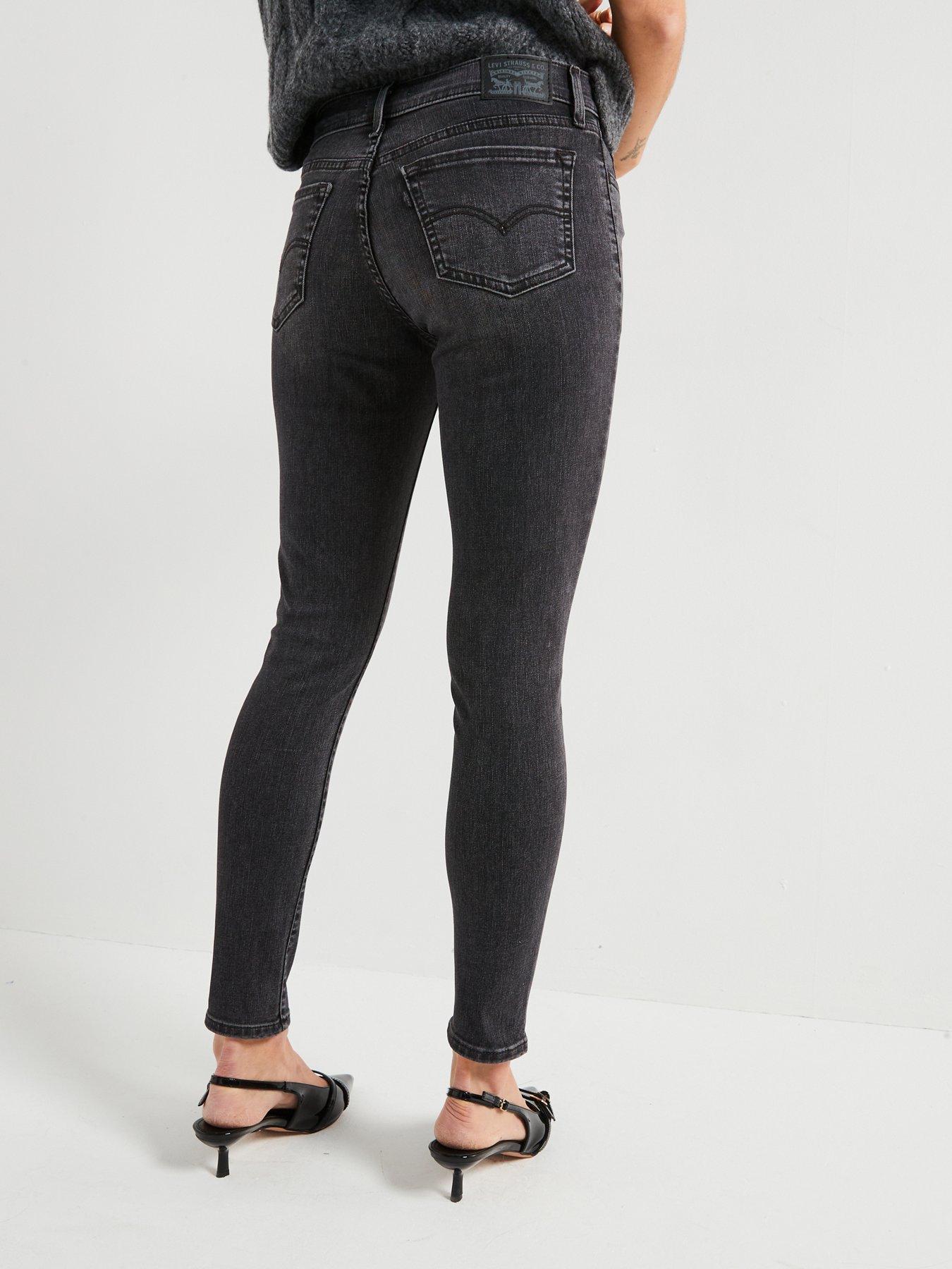 Image 2 of 5 of Levi's 710 Super Skinny Jeans - Dusty Days&nbsp;- Black