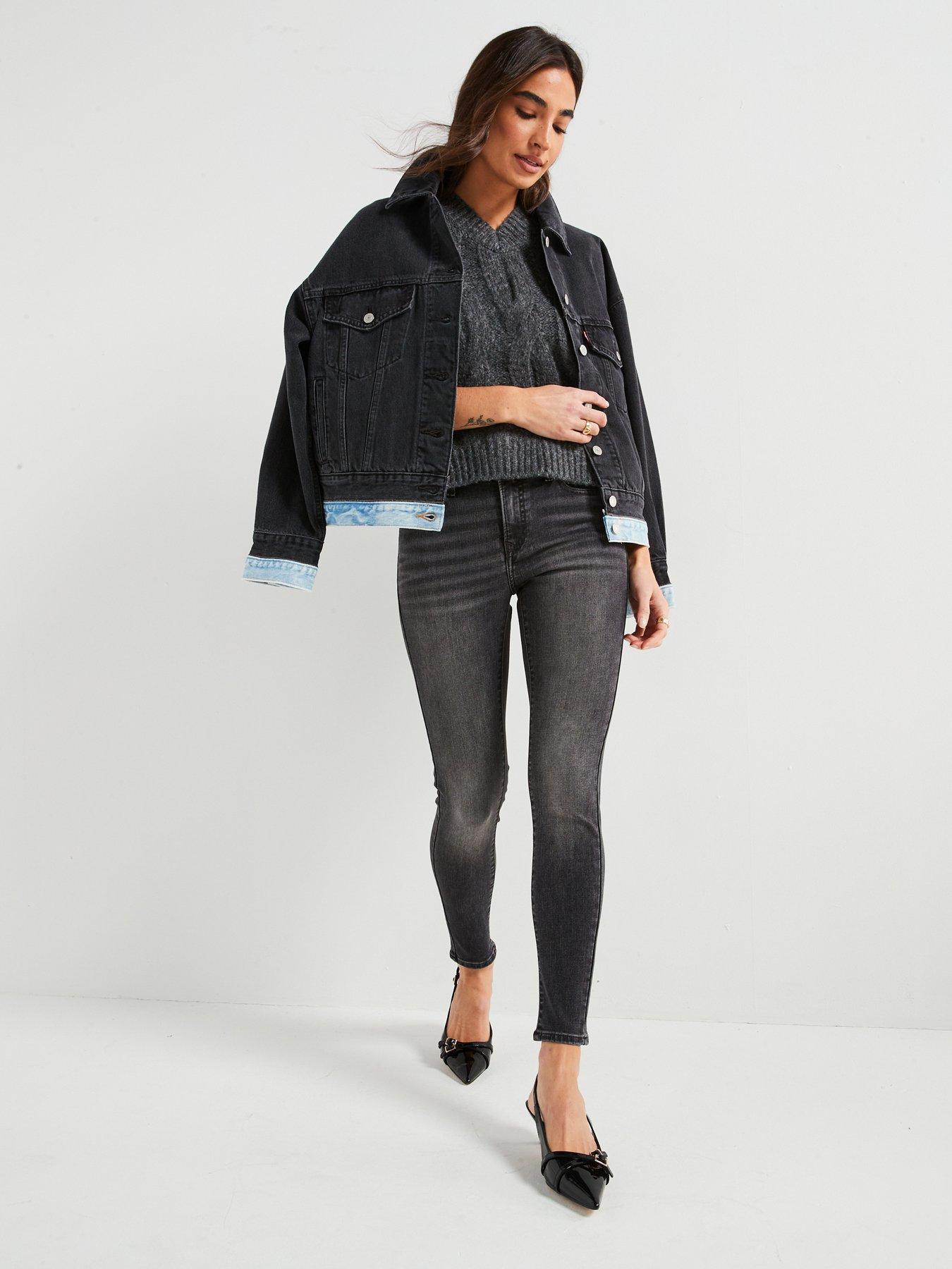 Image 3 of 5 of Levi's 710 Super Skinny Jeans - Dusty Days&nbsp;- Black