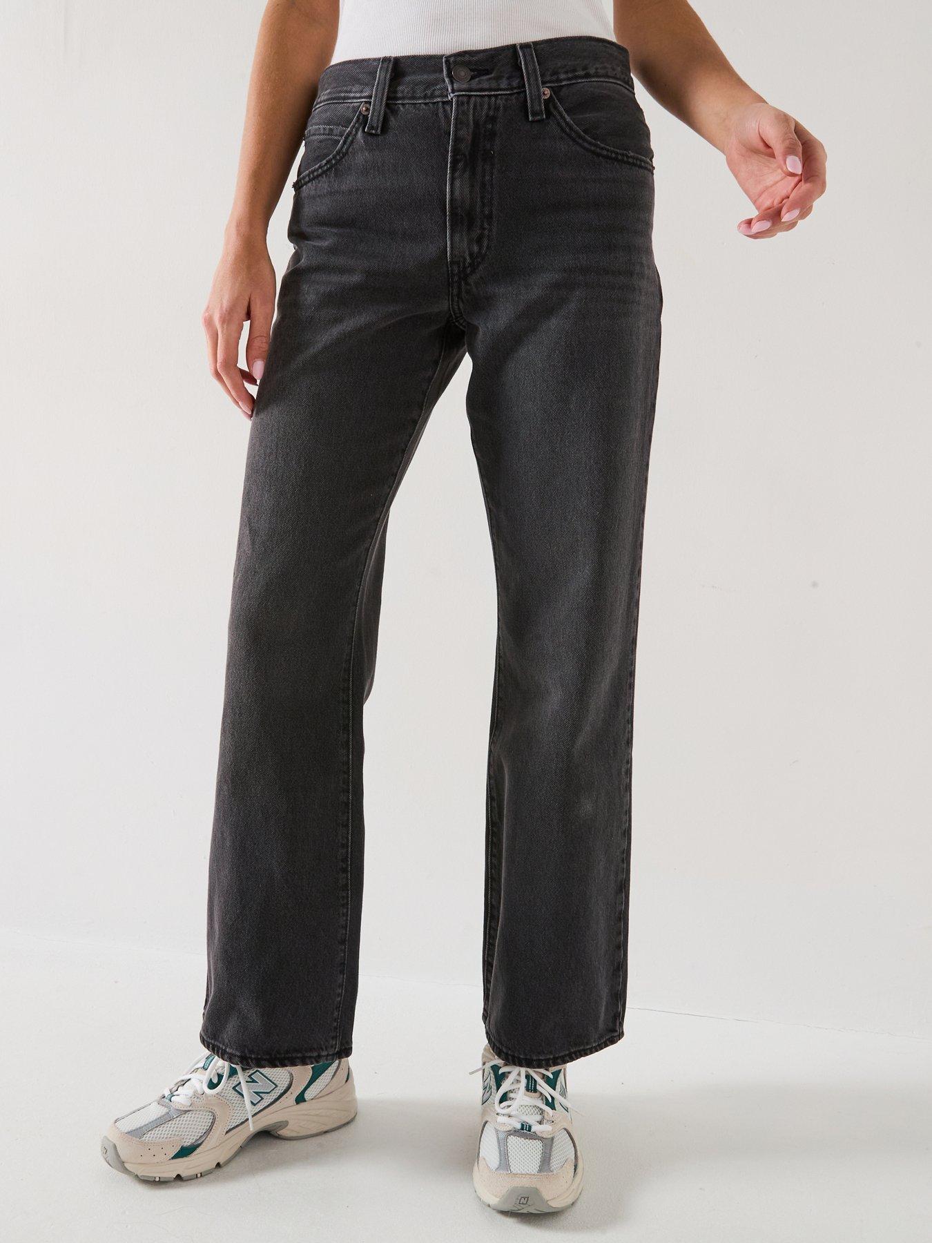 undefined 94 Baggy Wide Leg Jeans - Wandering Spirit Clean Black