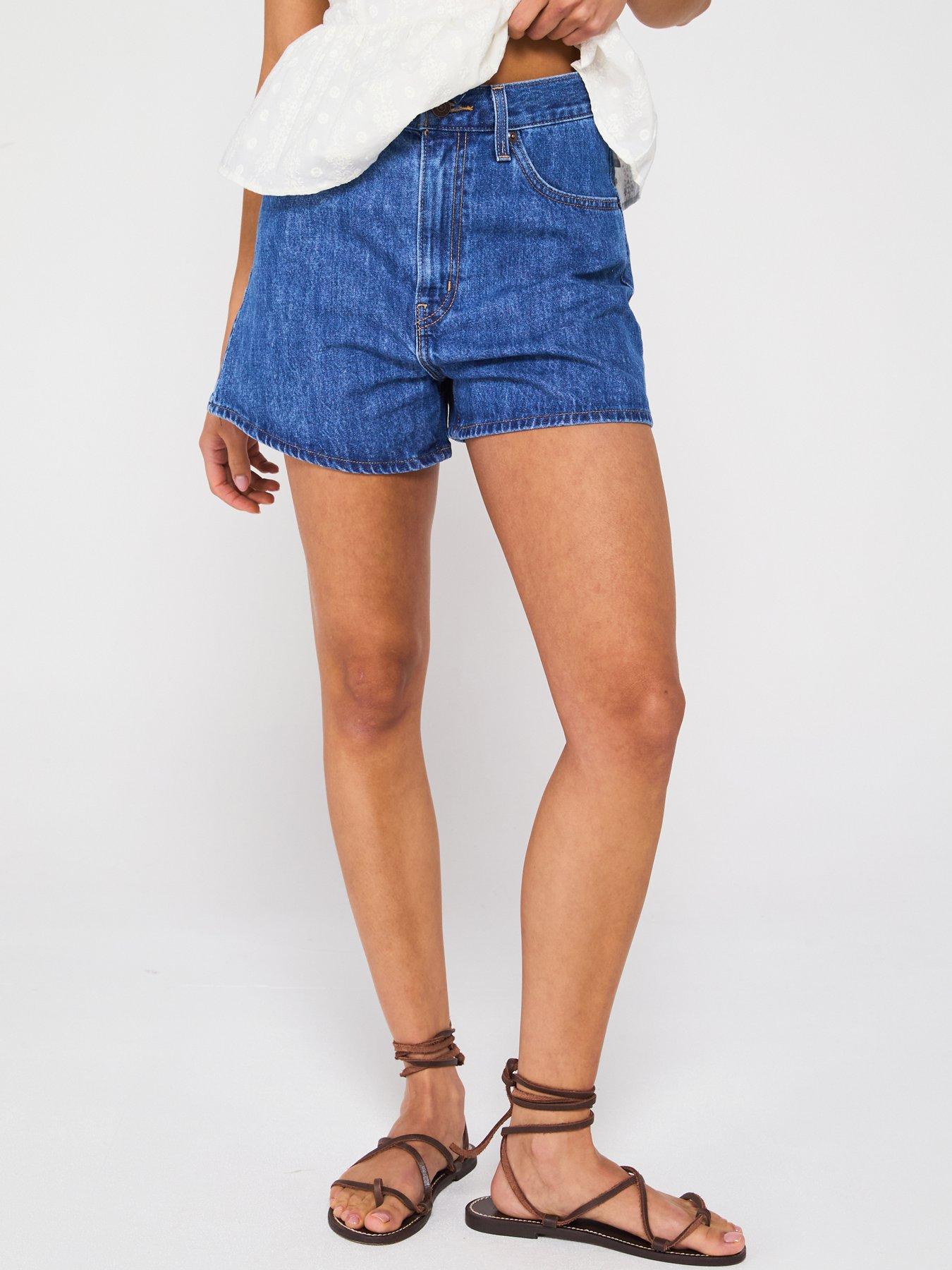 Levi's High-waisted Mom Shorts - Amazing - Blue