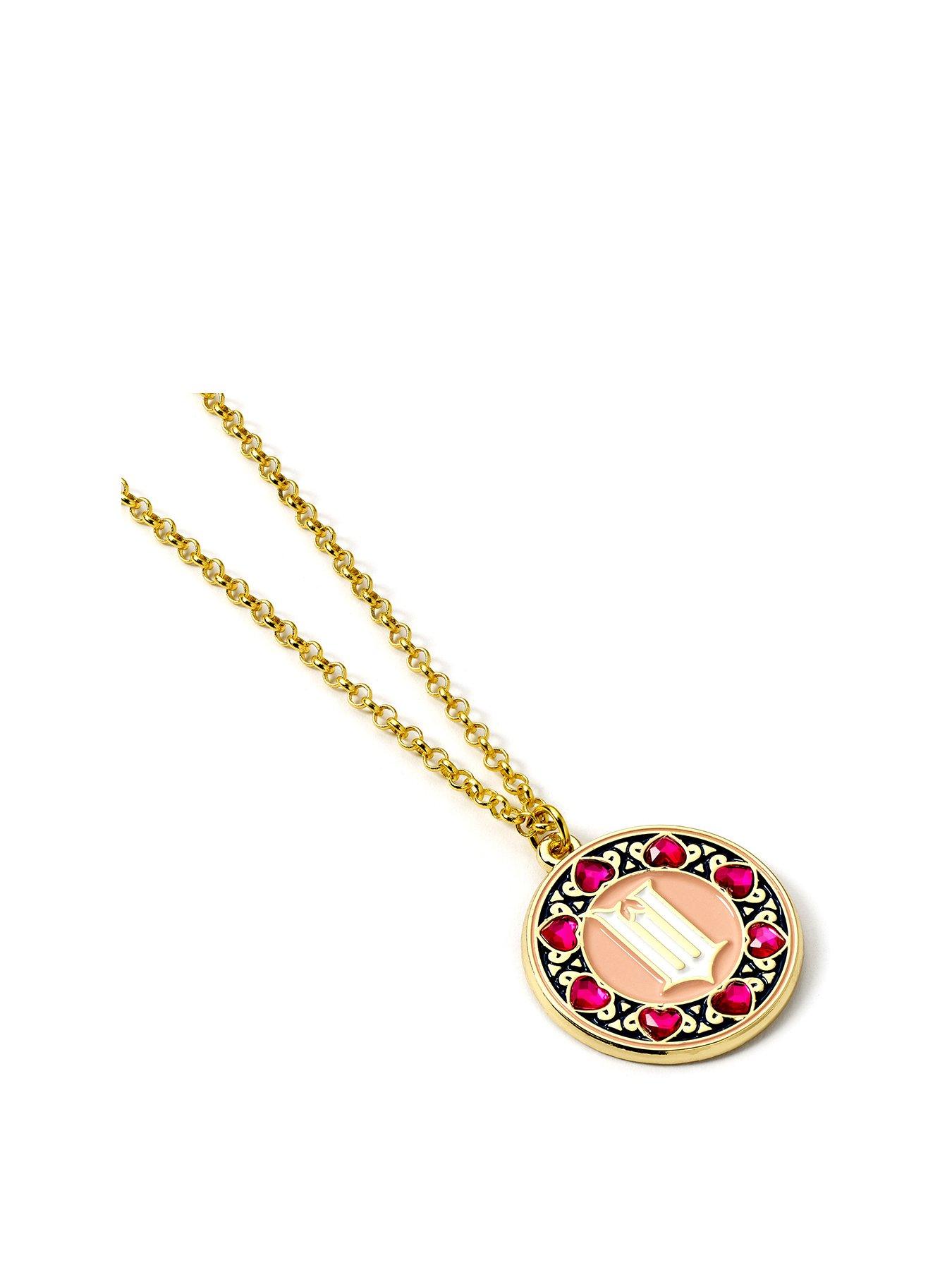 undefined 'W' logo with Crystal Border Necklace