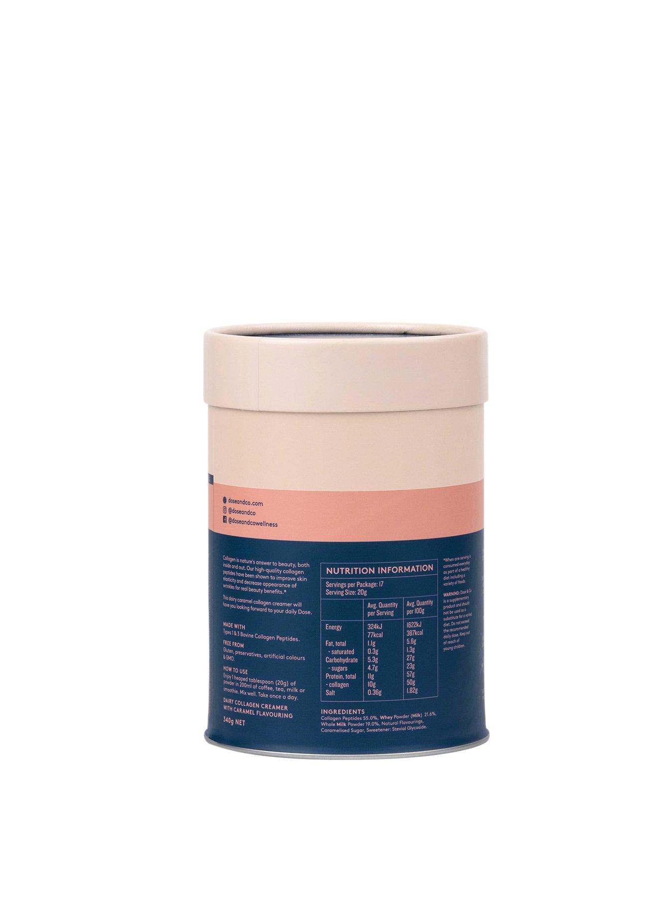  image of dose-co-dairy-collagen-creamer-caramel-340g