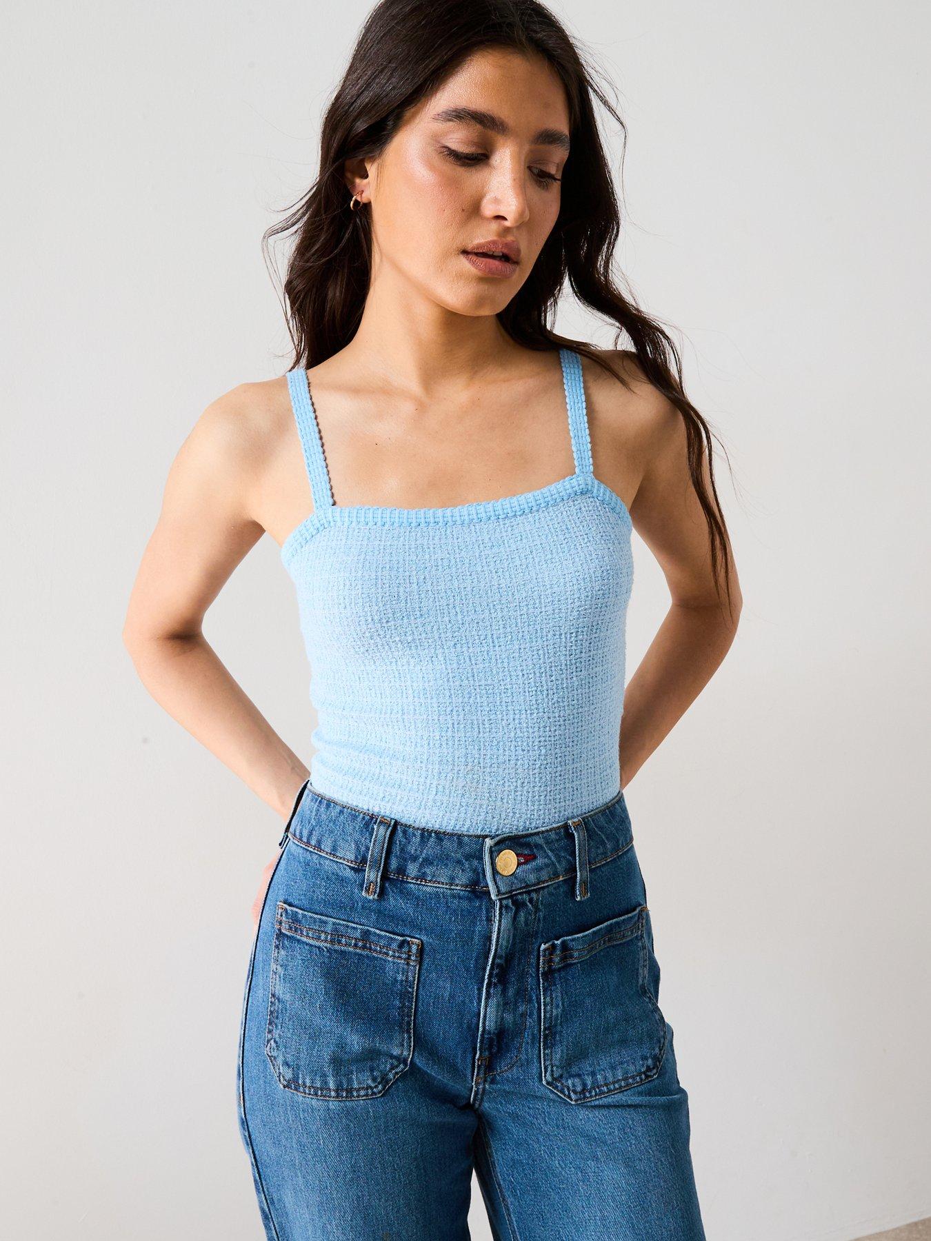 v-by-very-knitted-check-cami-co-ord-blue