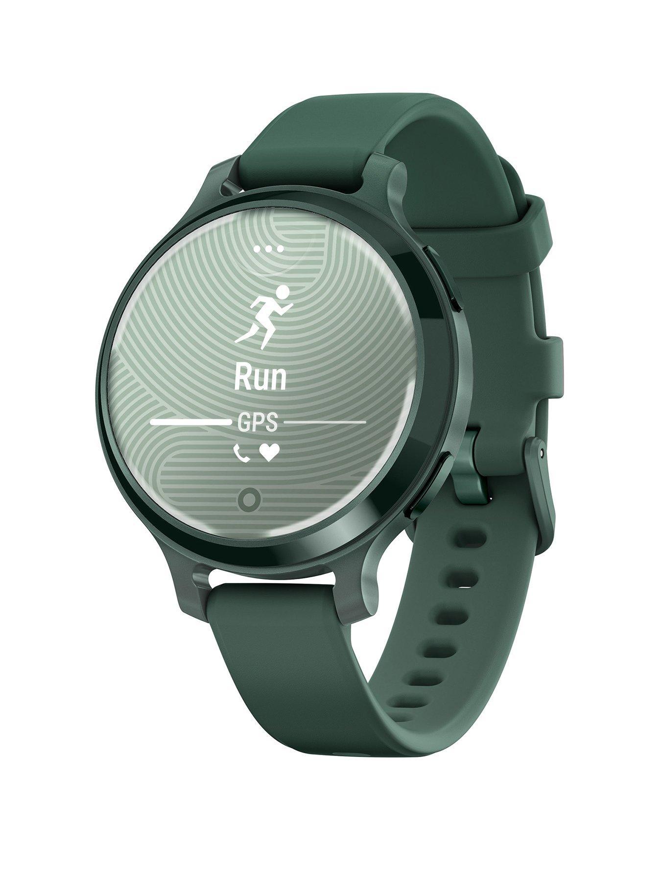 front image of garmin-lily-2-active-smartwatch-jasper-green