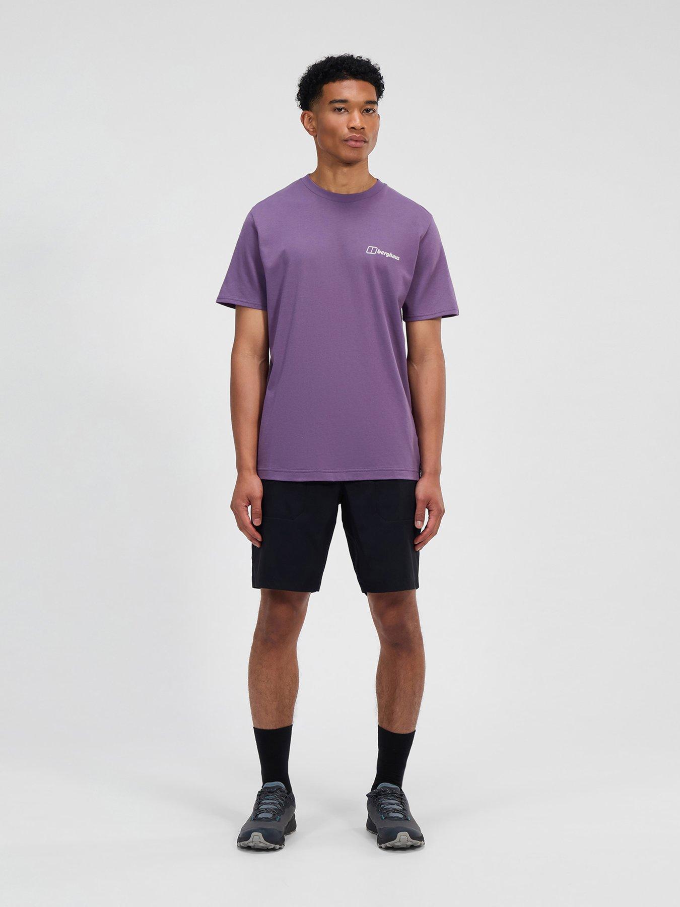  image of berghaus-mens-rolling-peaks-short-sleeve-tee-purple