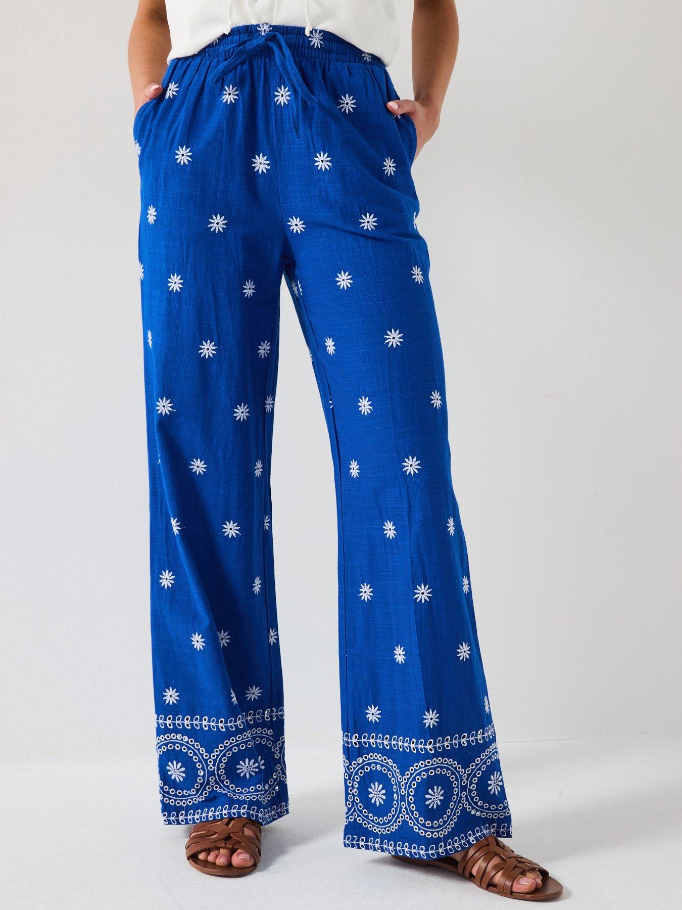 v-by-very-embroidered-poplin-trousers-cobalt-blue