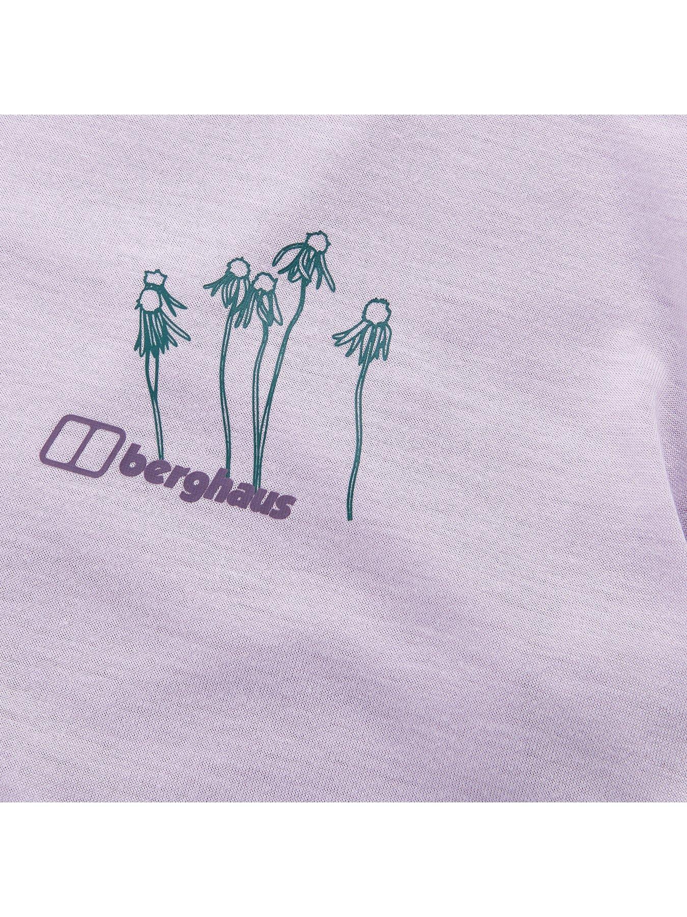  image of berghaus-womens-coneflower-short-sleeve-tee-light-purple