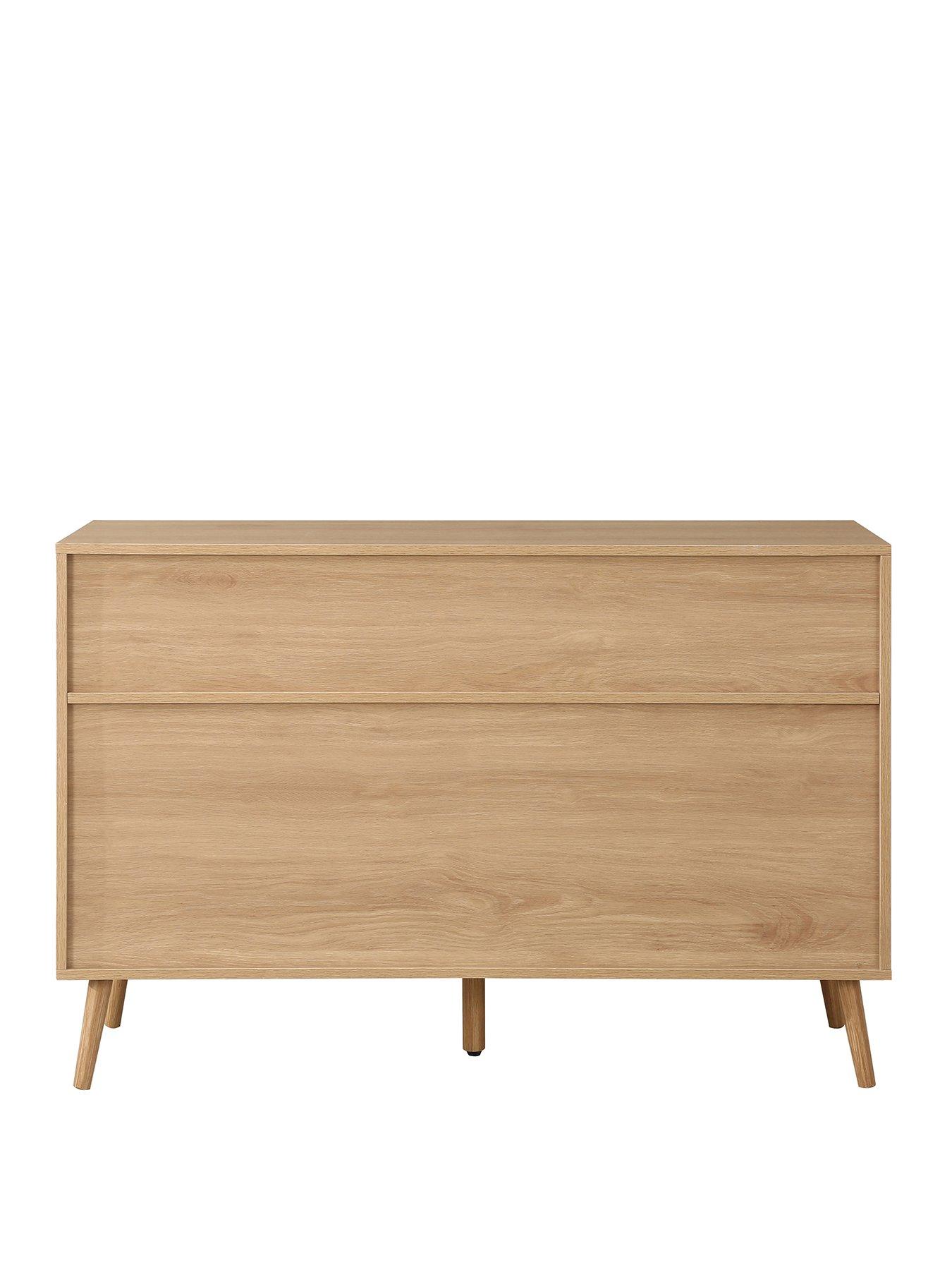  image of birlea-croxley-7-drawer-rattan-chest