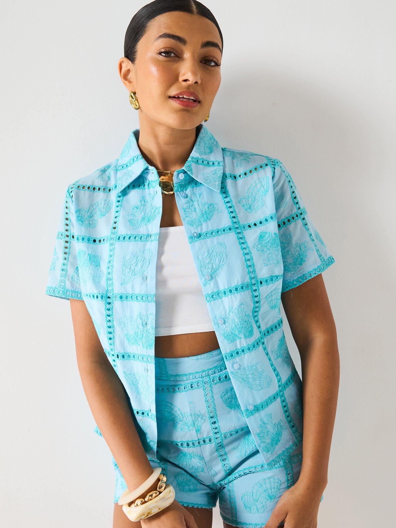 v-by-very-contrast-broderie-shirt-co-ord