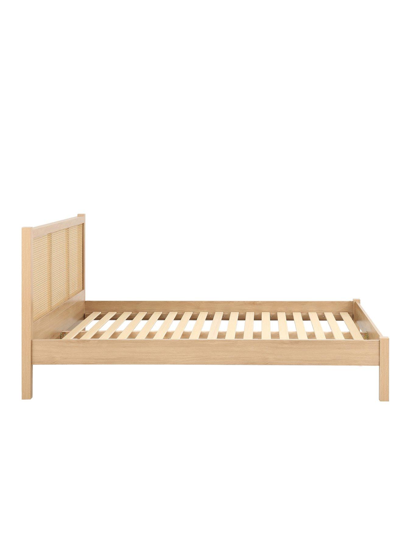 Image 6 of 6 of Birlea Croxley Rattan Bed - Oak