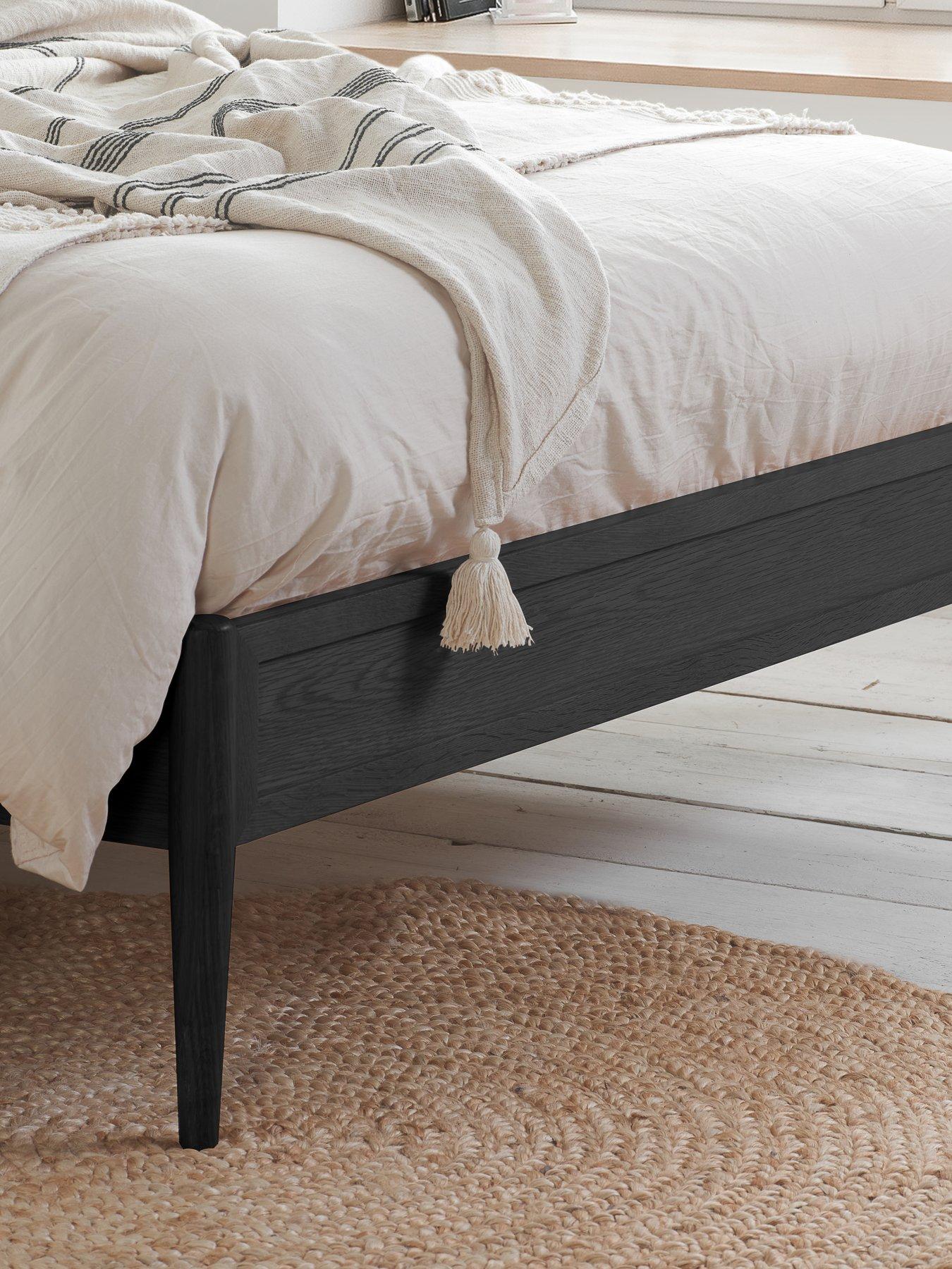  image of birlea-leonie-rattan-bed-frame-black