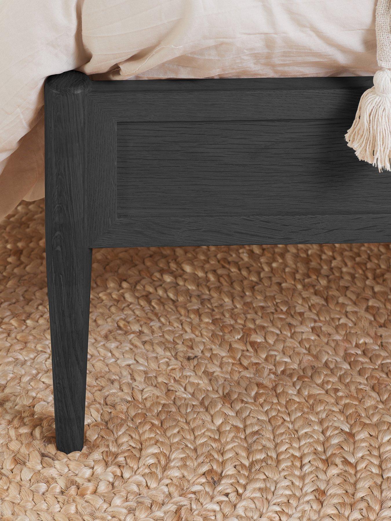  image of birlea-leonie-rattan-bed-frame-black