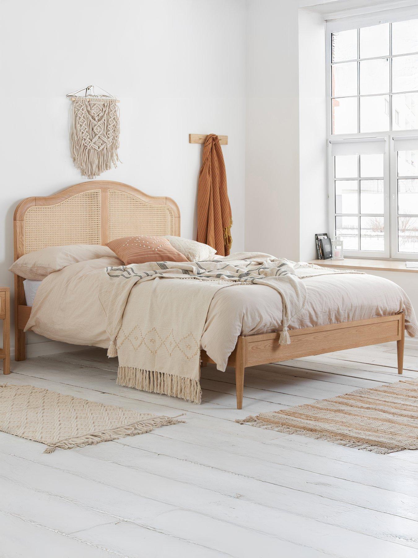 Birlea Leonie Rattan Bed Frame - Brown