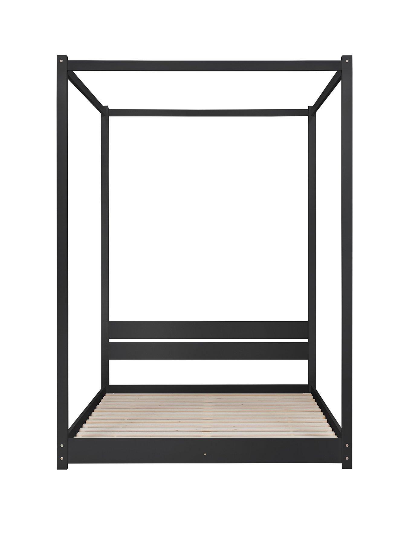  image of birlea-darwin-four-poster-bed-frame-black
