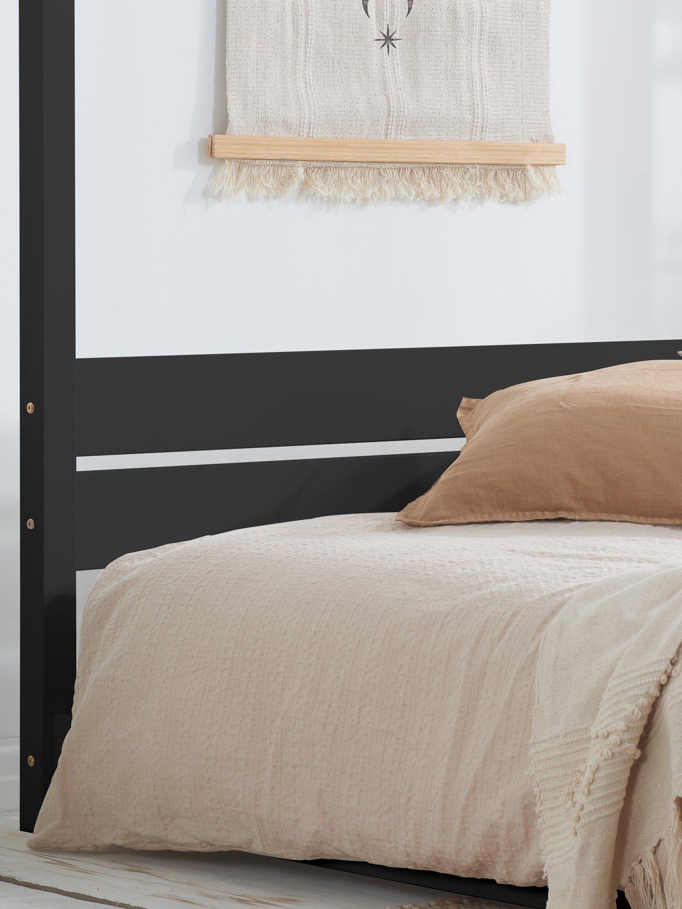  image of birlea-darwin-four-poster-bed-frame-black
